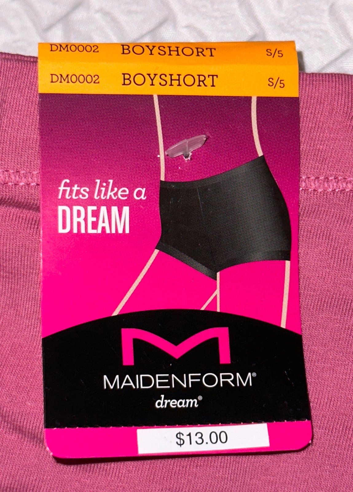 MAIDENFORM Dream Tailored Cotton Mauve Pink Boyshort Panty Womens S M L XL 2XL