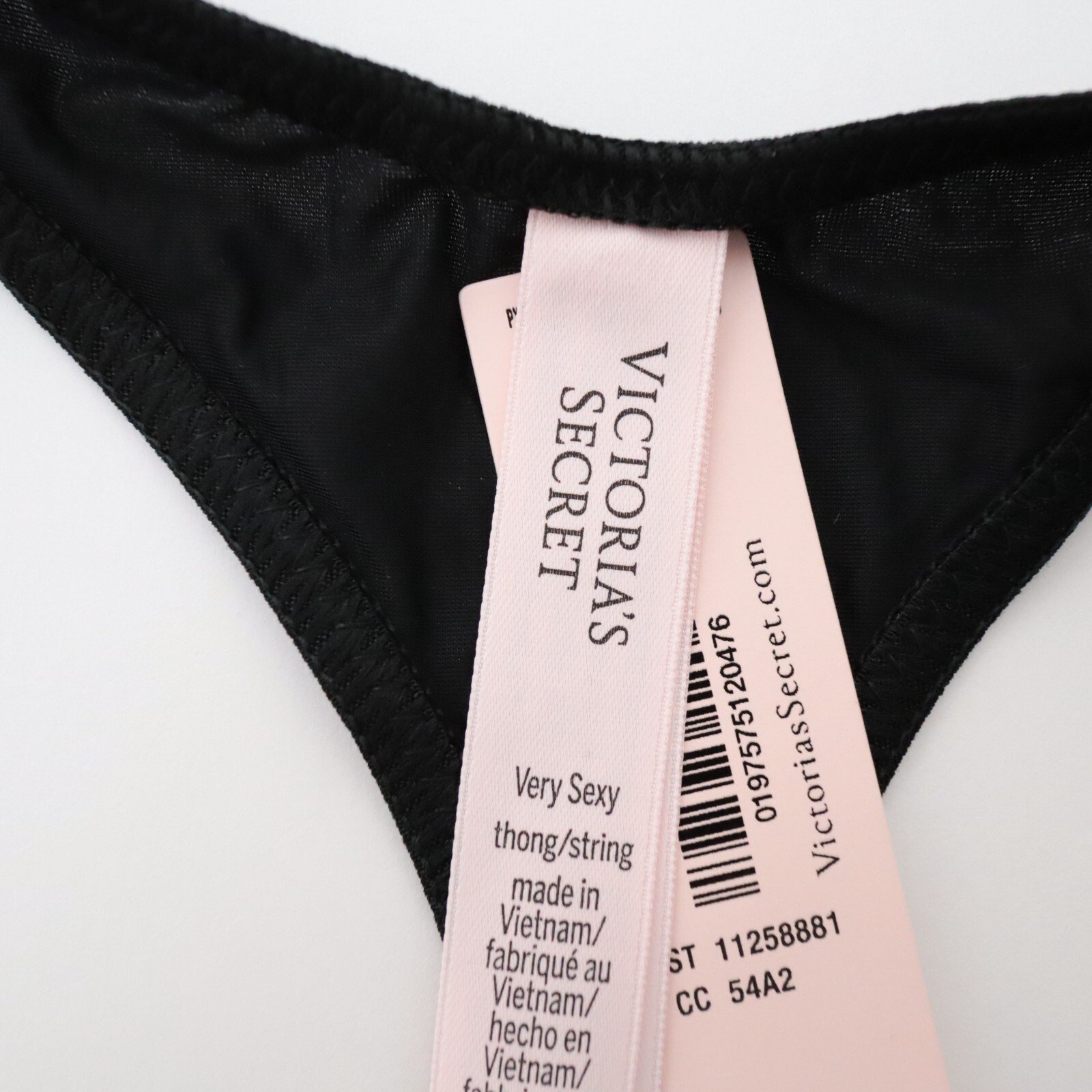 3 NEW Victoria’s Secret Satin Scattered Shine Strap Thong Panties Lot L MEDIUM