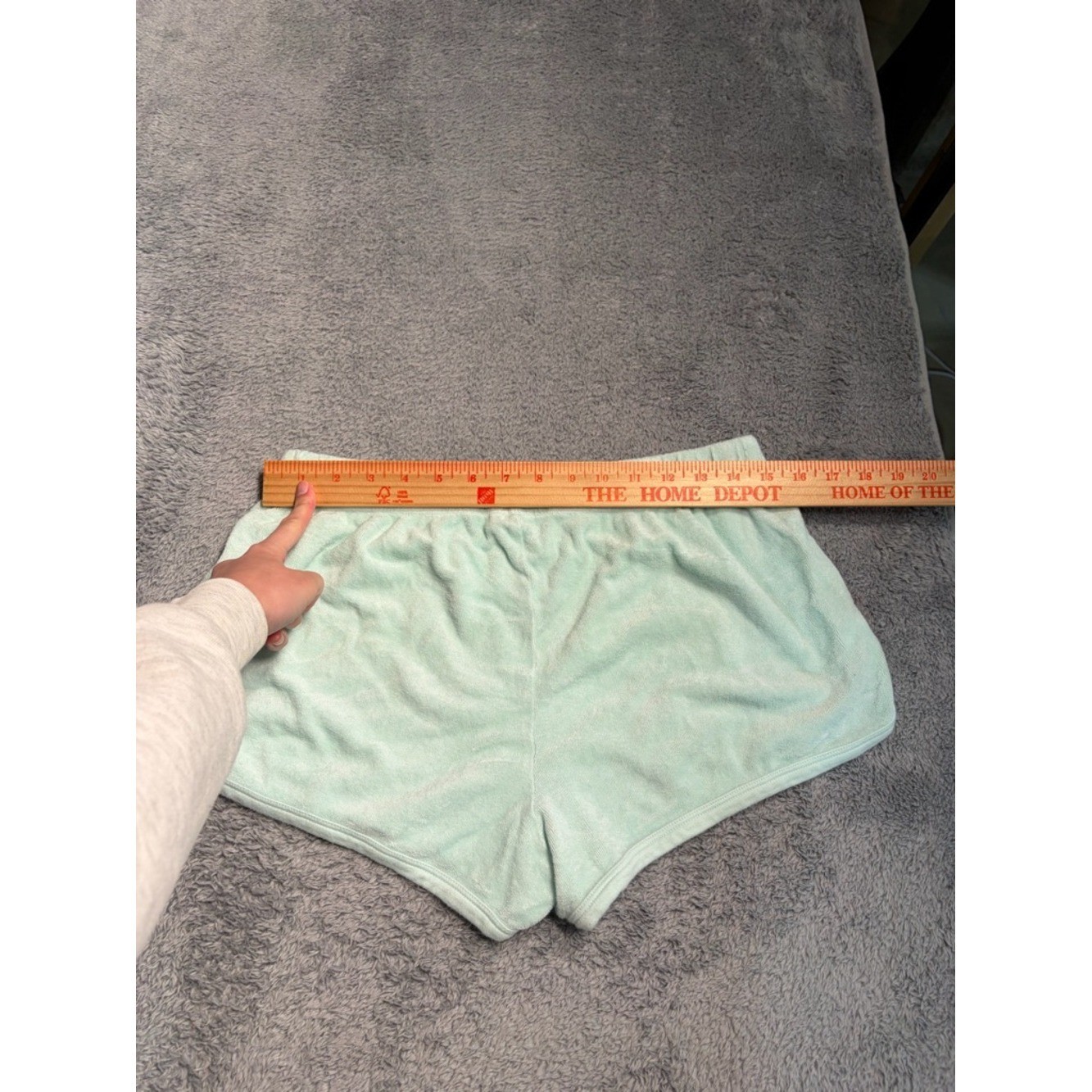 Lake Light Mint Terry Cloth Lounge pajama Shorts medium