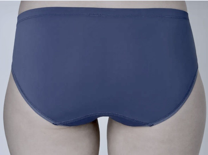 MAIDENFORM Barely There Dungaree Blue Invisible Bikini Panty Womens Sz M 6 L 7
