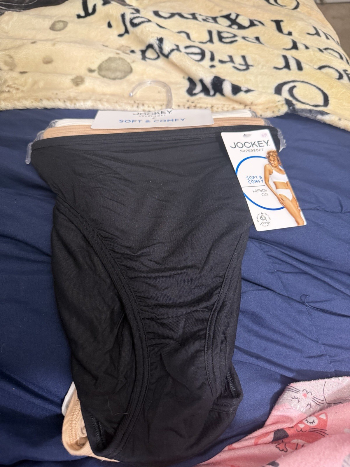 Ladies 3 Pack Supersoft Model Stretch French Cut Panties Size 6-New