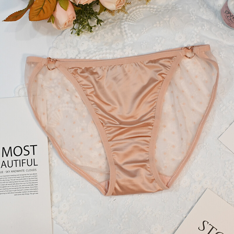 6-Pack Lot Sexy Women Sheer Satin Panties Bikinis Full Brief Underwear Lingeries