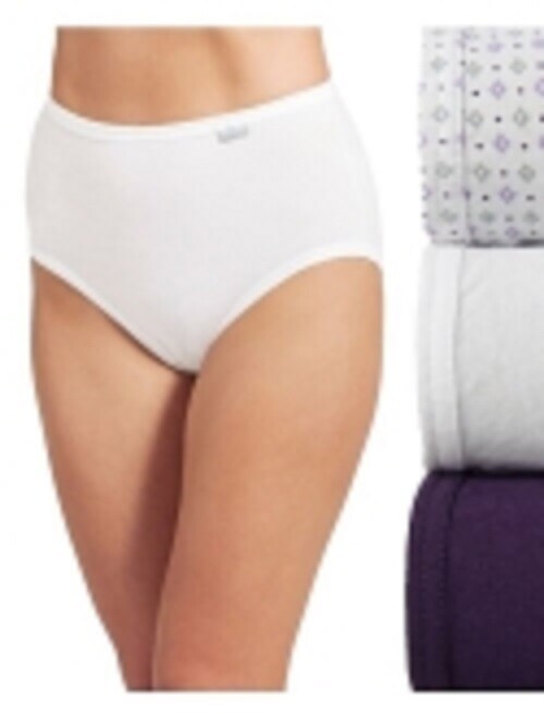 Jockey Elance Cotton Comfort 100% Cotton 1484 Brief Pantie 3 Pack Size 8 XL NWT