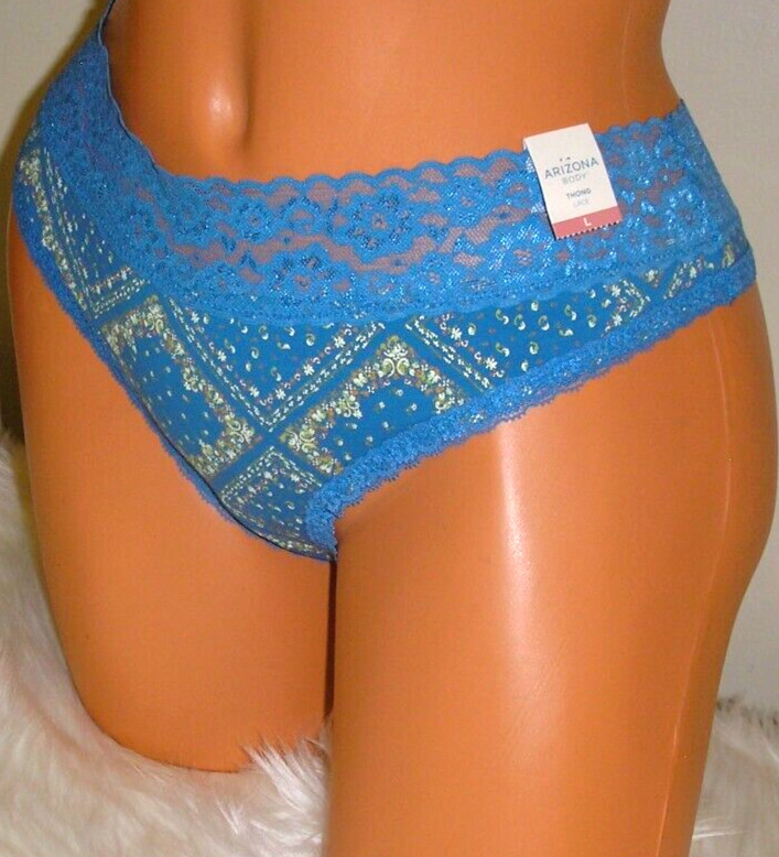 Panties Lingerie Arizona Body Lace Trim Thong Large Adult Gift