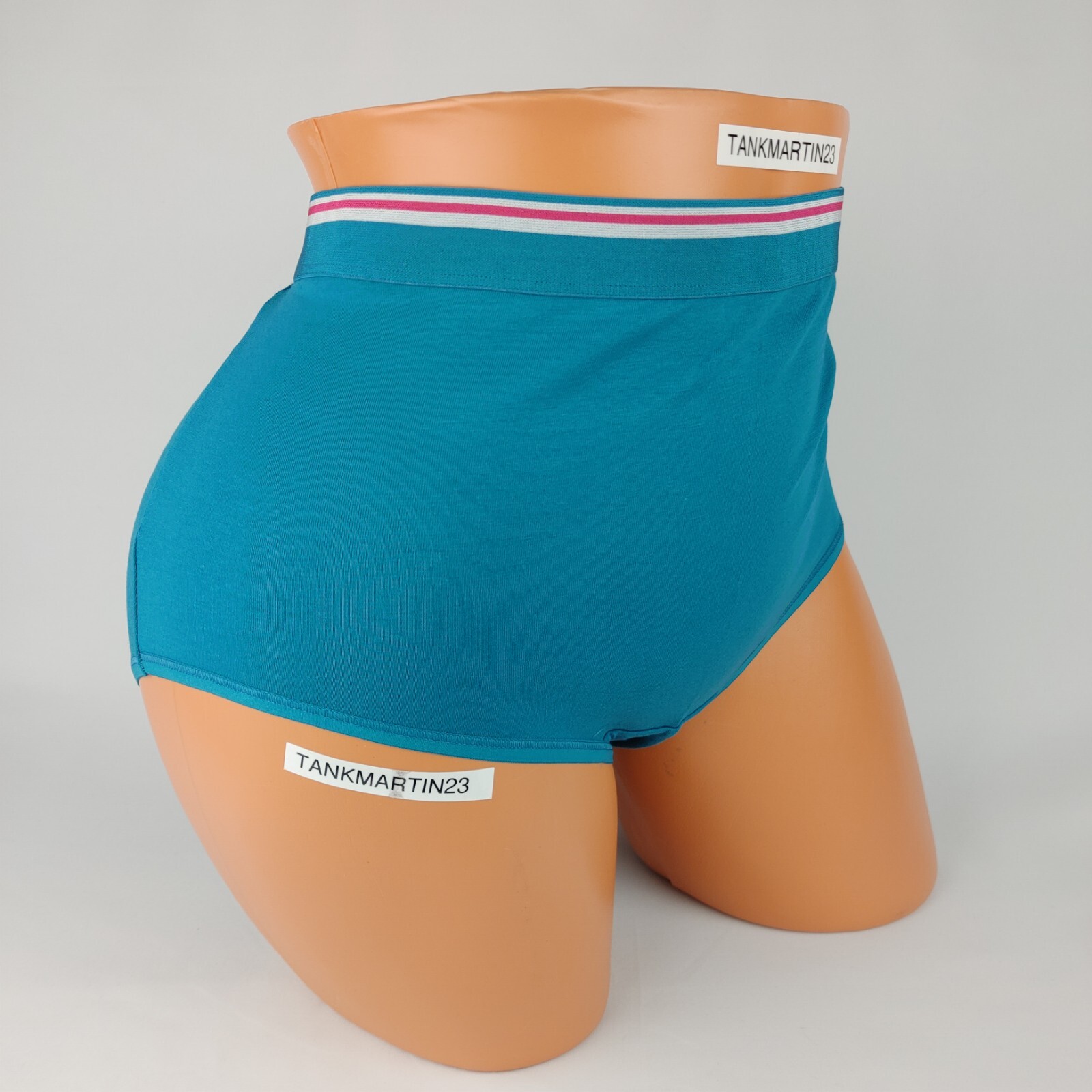 LANE BRYANT CACIQUE 18/20 TEAL BLUE SOLID COTTON FULL BRIEF PANTIES PANTY PLUS