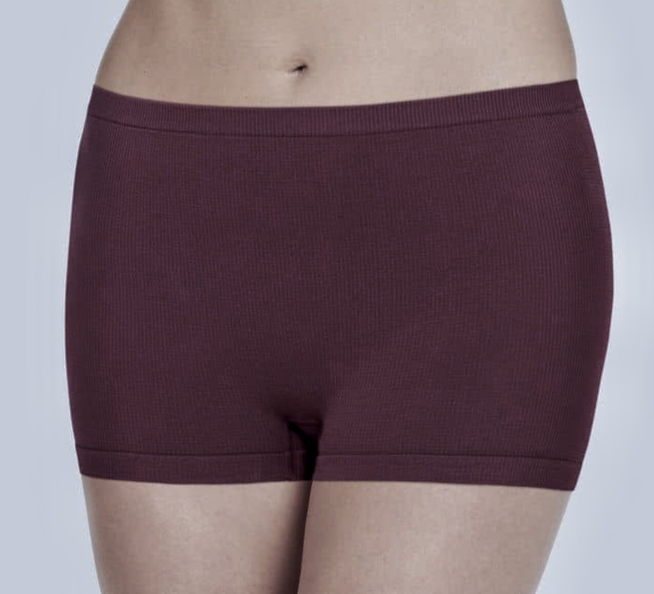 JOCKEY Seamfree Modal Waffle Knit Black Currant Boyshort Panty NEW Womens Sz S 5