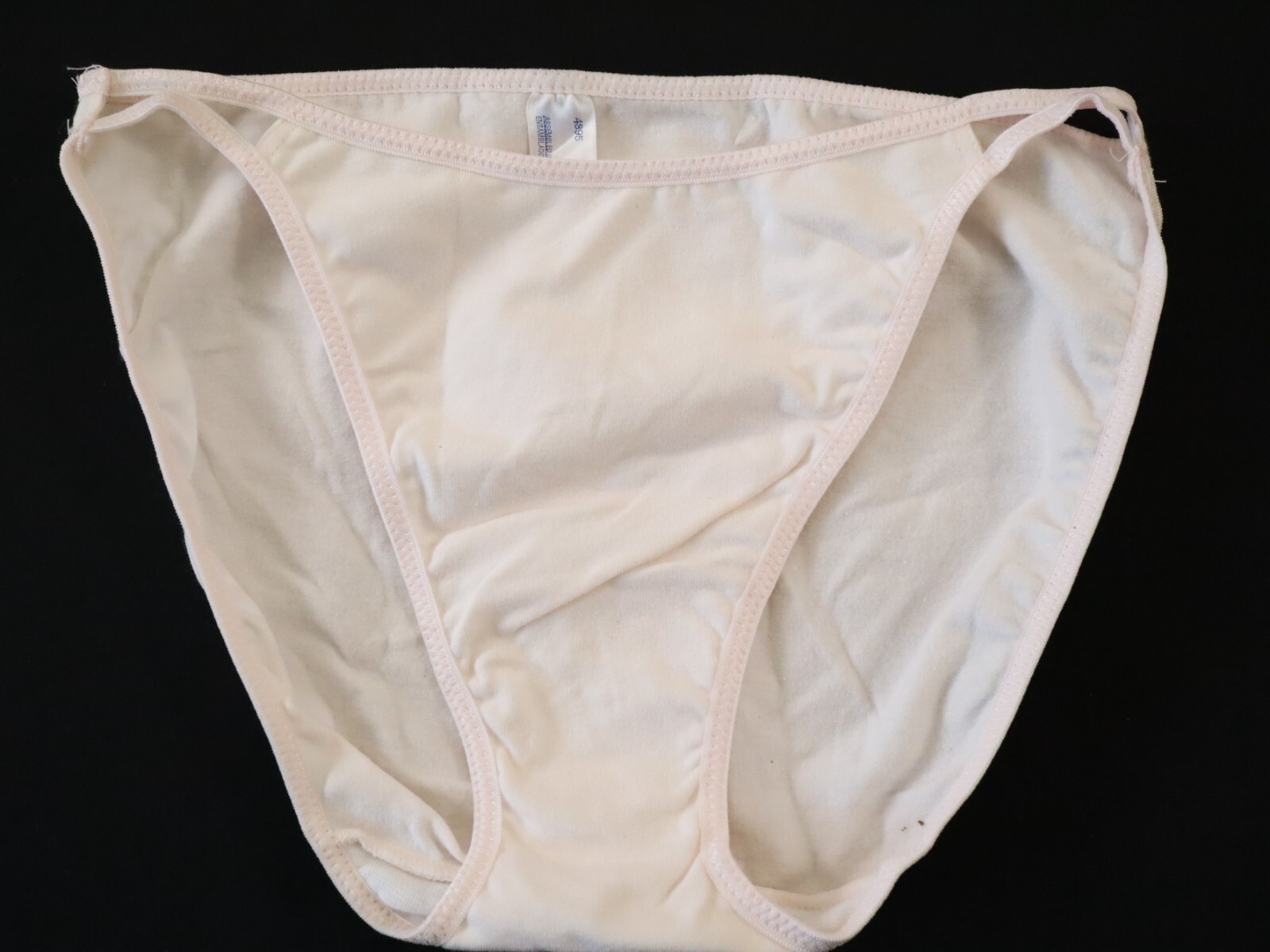 1 NEW Barely There TRUE VTG Y2K 00s Cotton High Cut String Bikini Panty MEDIUM