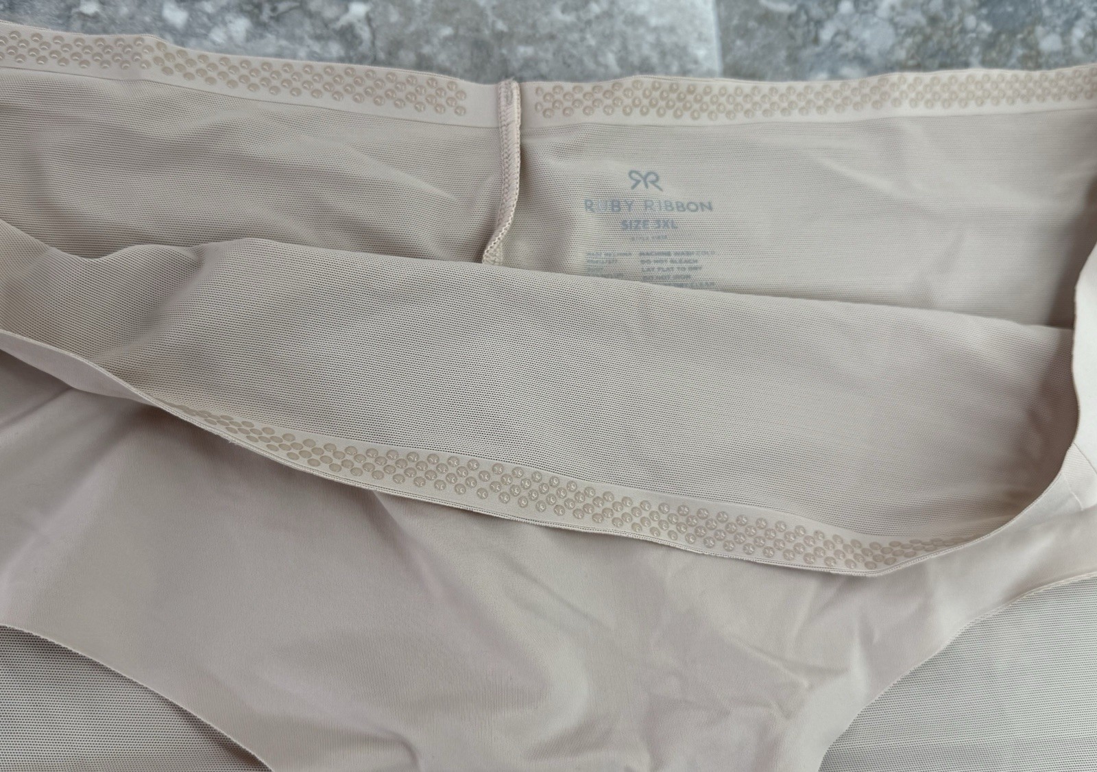 Ruby Ribbon Panty Brief Shaping Underwear Sz 3XL Nude Color Breathable NEW NWT