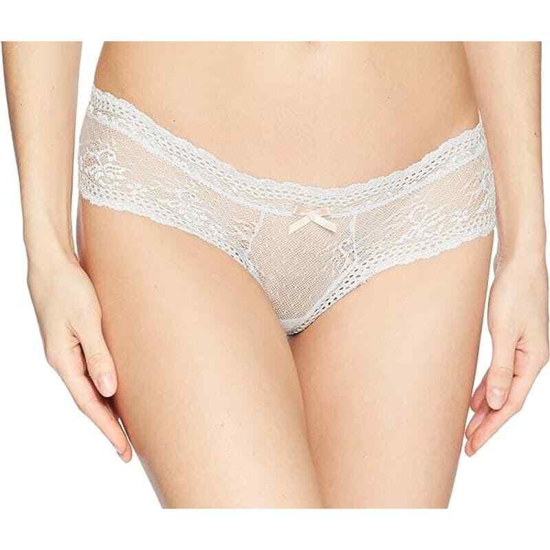 Eberjey NWT Colette Lace Boythong Color Steam Blue Size Large