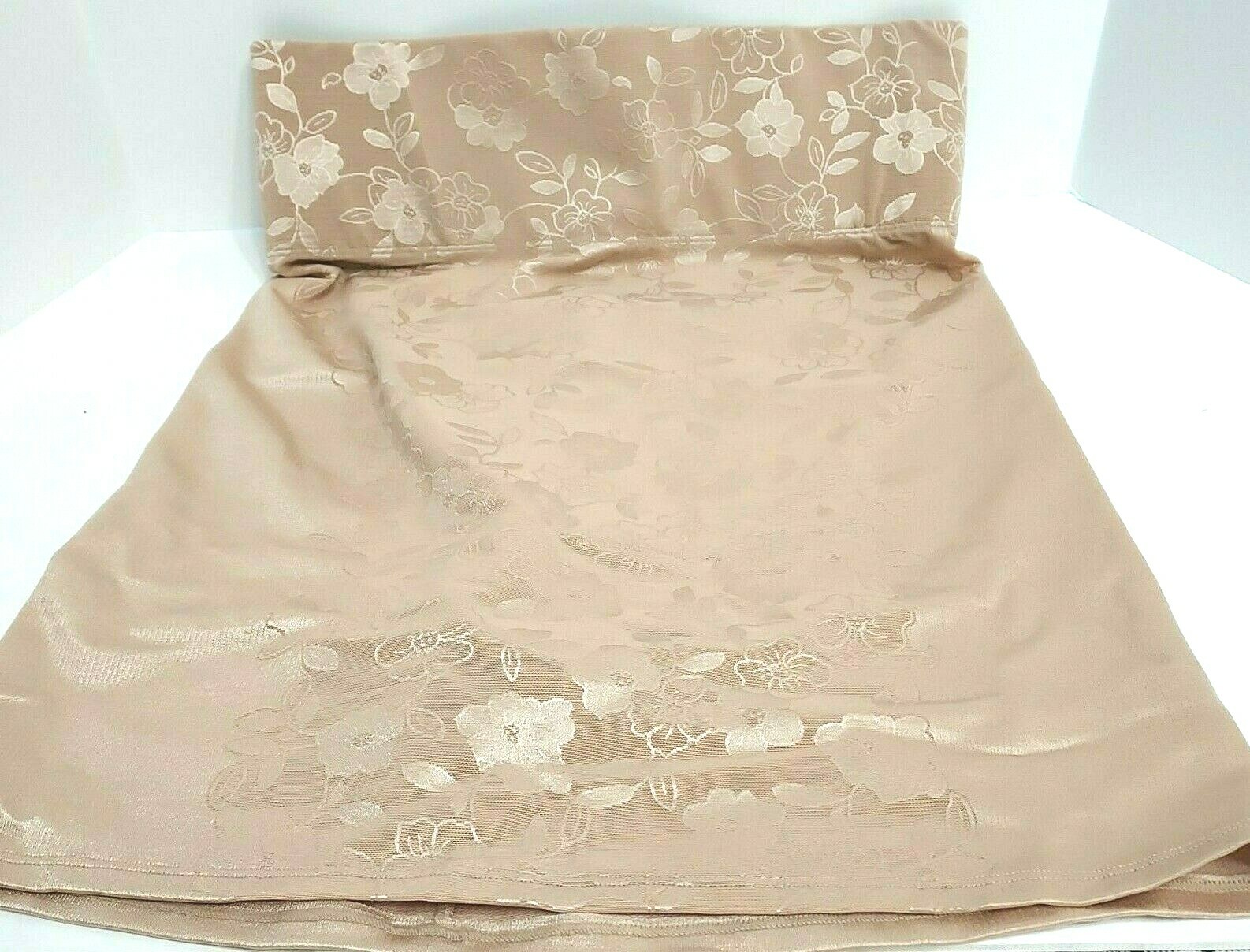 Bali Shapewear Women’s Size 2XL 3557 Beige Lace Panel Shaping Brief 20″ Long