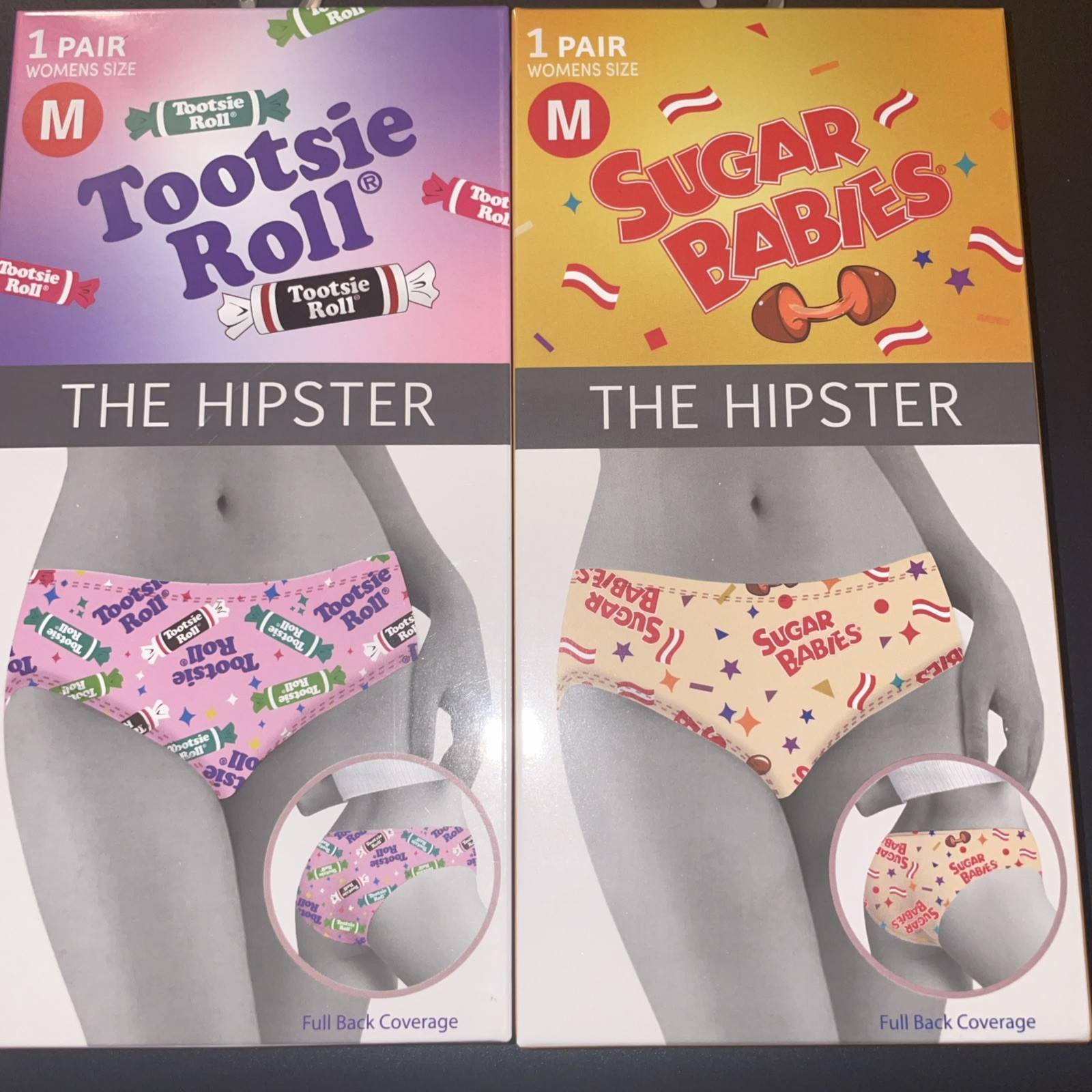 New Women’s Hipster Tootsie Roll & Sugar Babies Panties