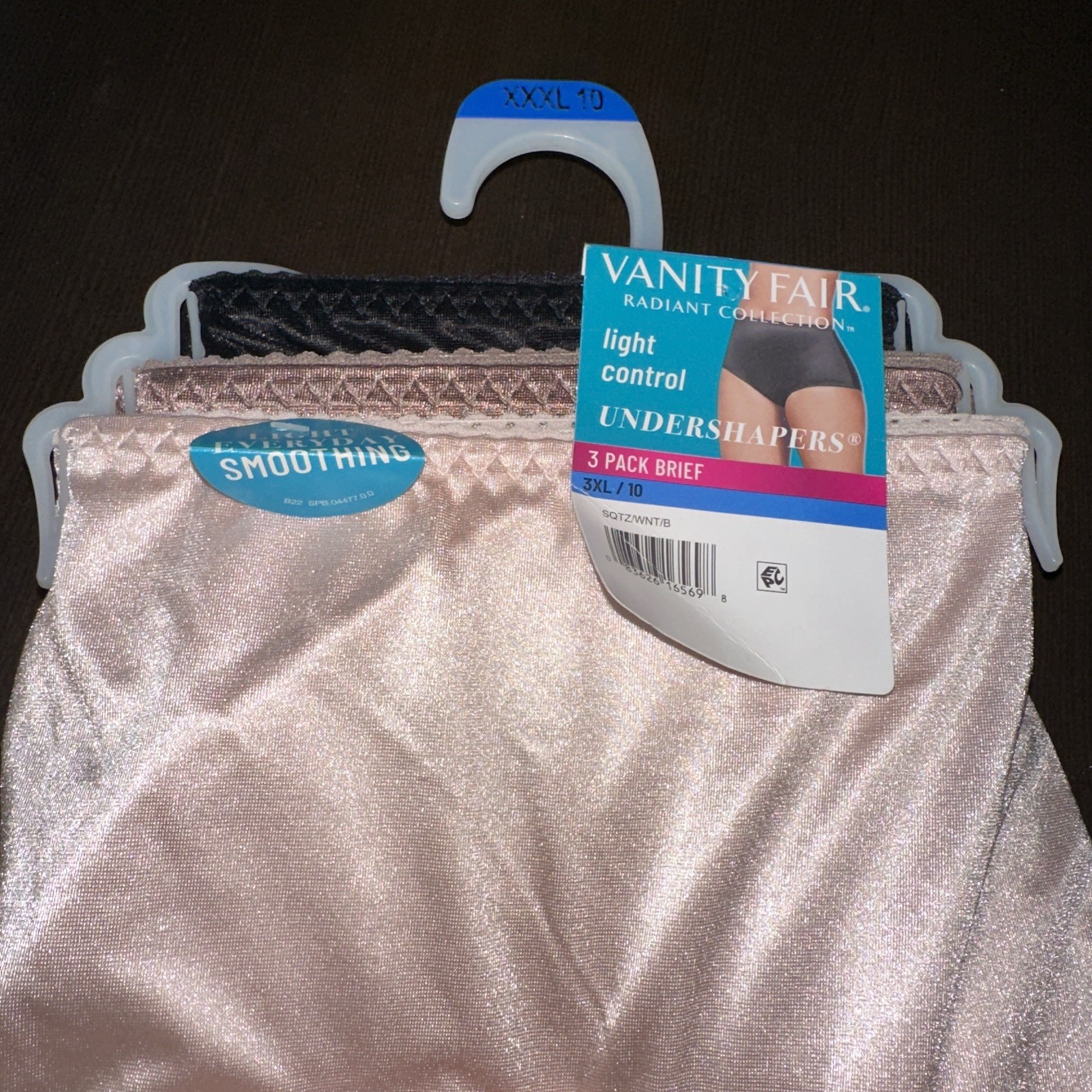 Vanity Fair Radiant Undershapers Brief Underwear 3 Pair Nylon Women 3XL/10