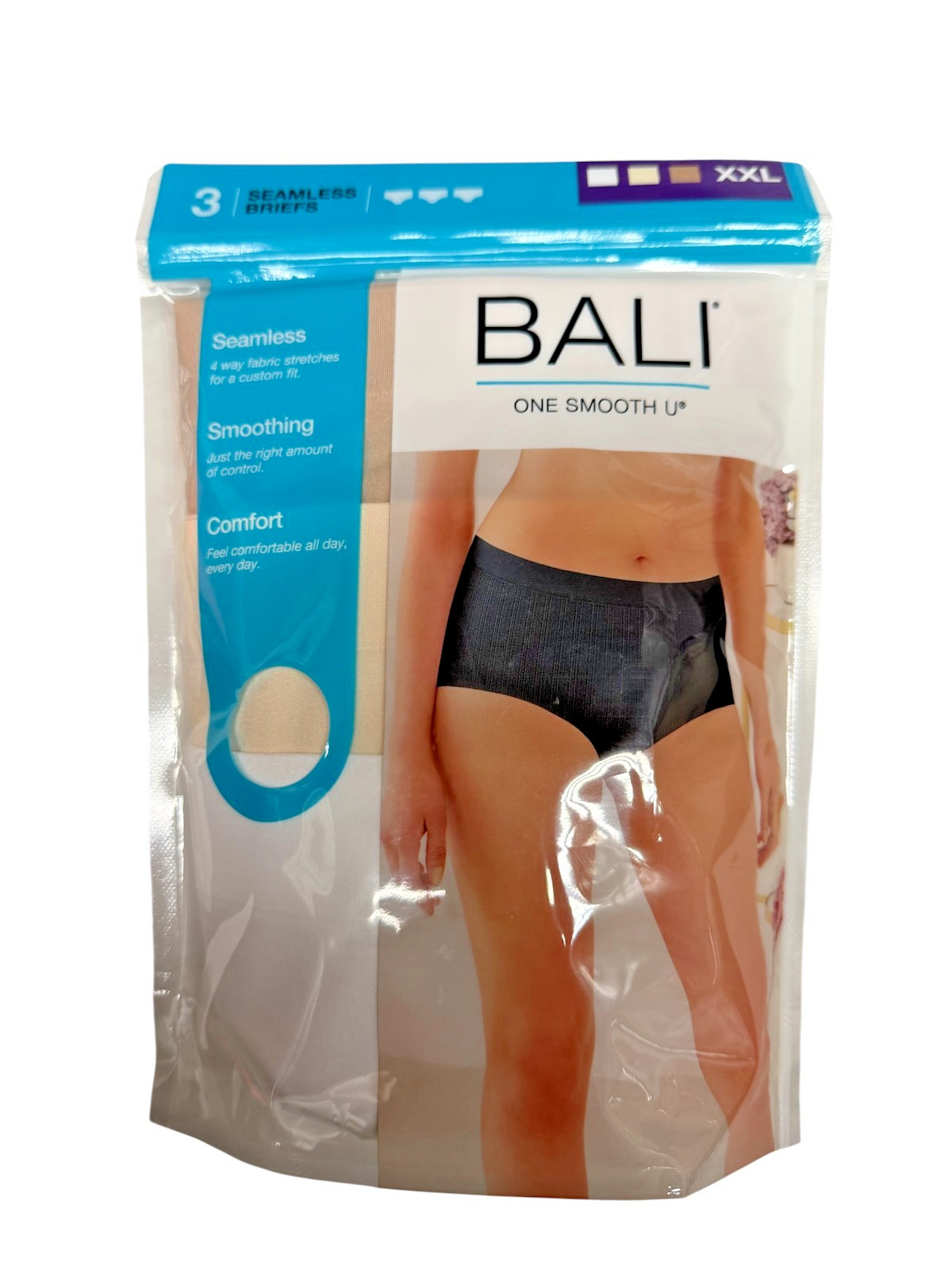 Bail 3 Pairs One Smooth U Seamless Briefs DFS361