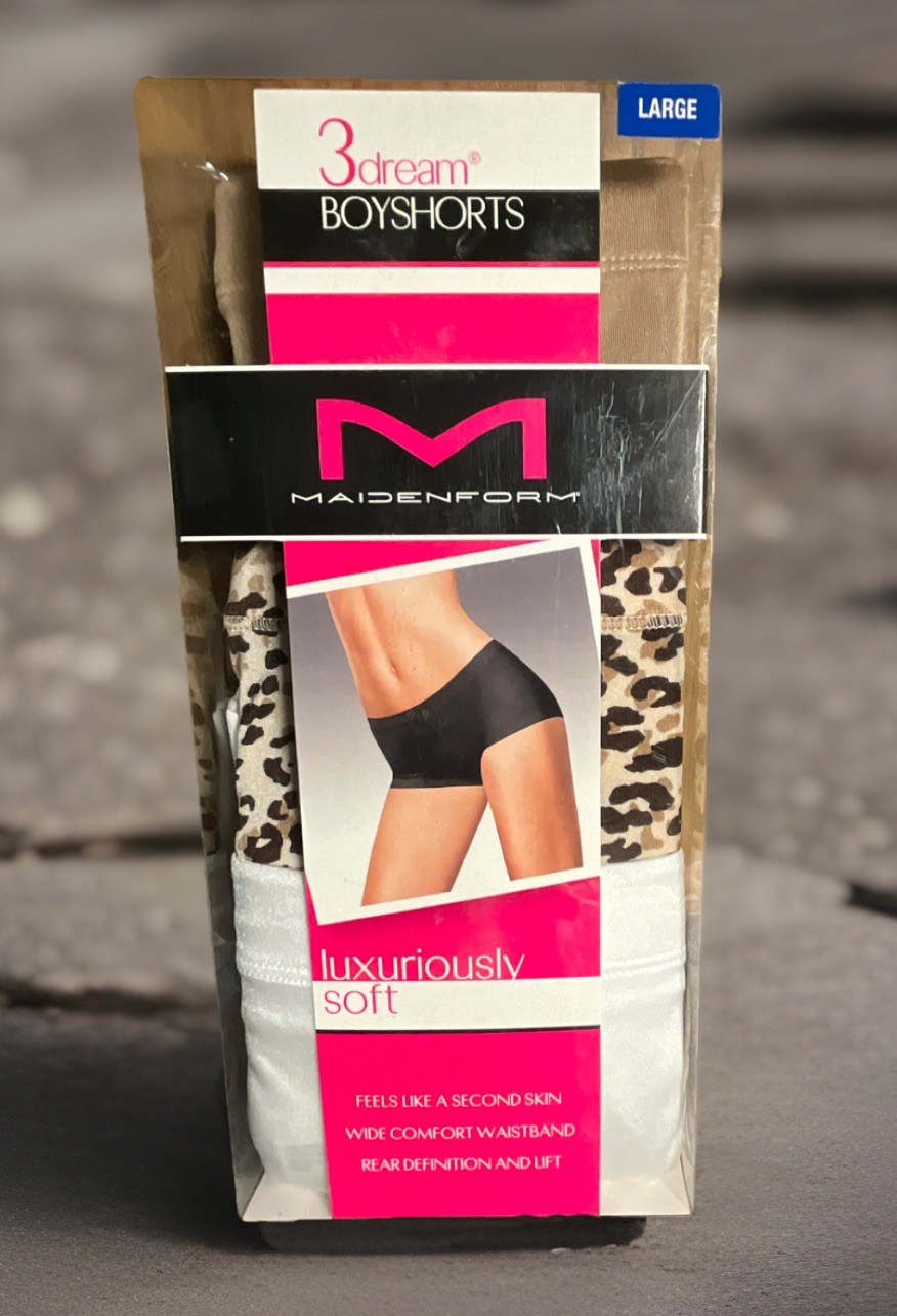 Maidenform Dream Boyshorts 3 Pack Large