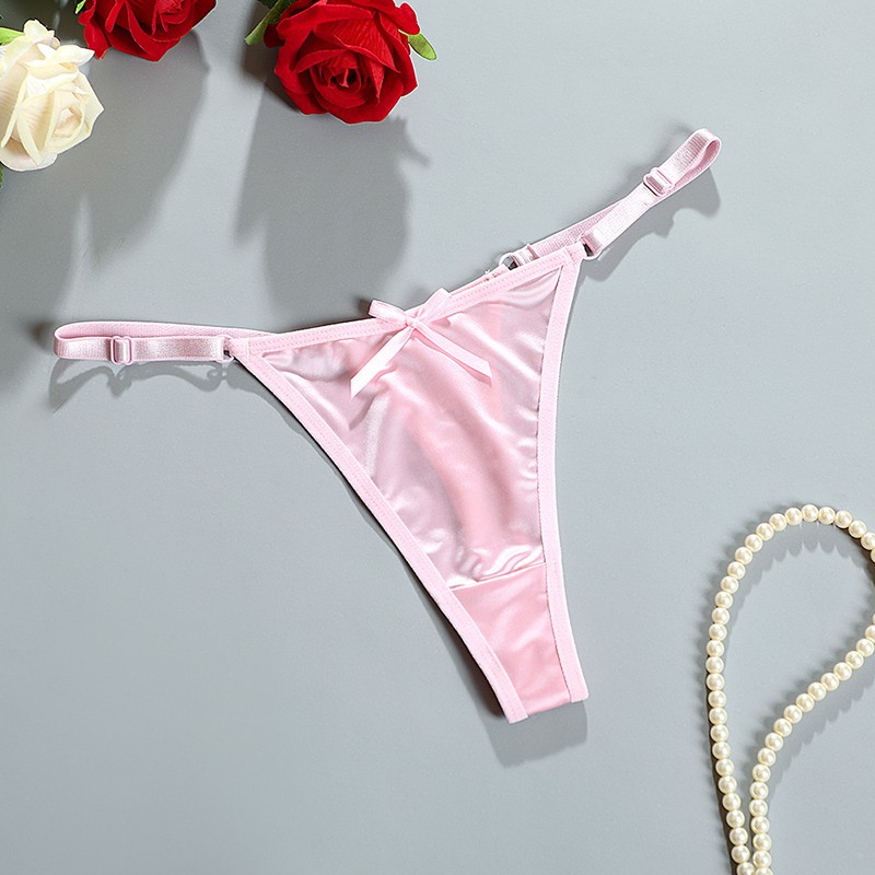 4pack Lot Ladies Women Sexy Panties Brief Satin Bikini Underwear Lingerie T back