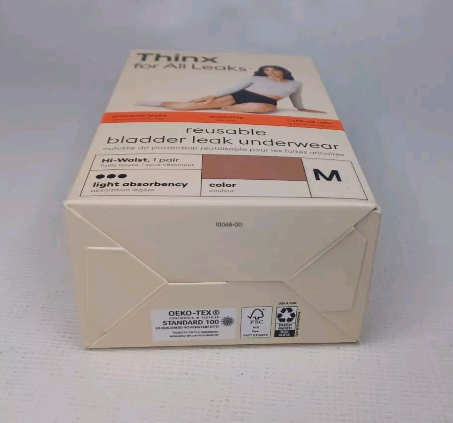 Thinx For All Leaks Underwear Reusable Hi-Waist Light Absorbency Medium