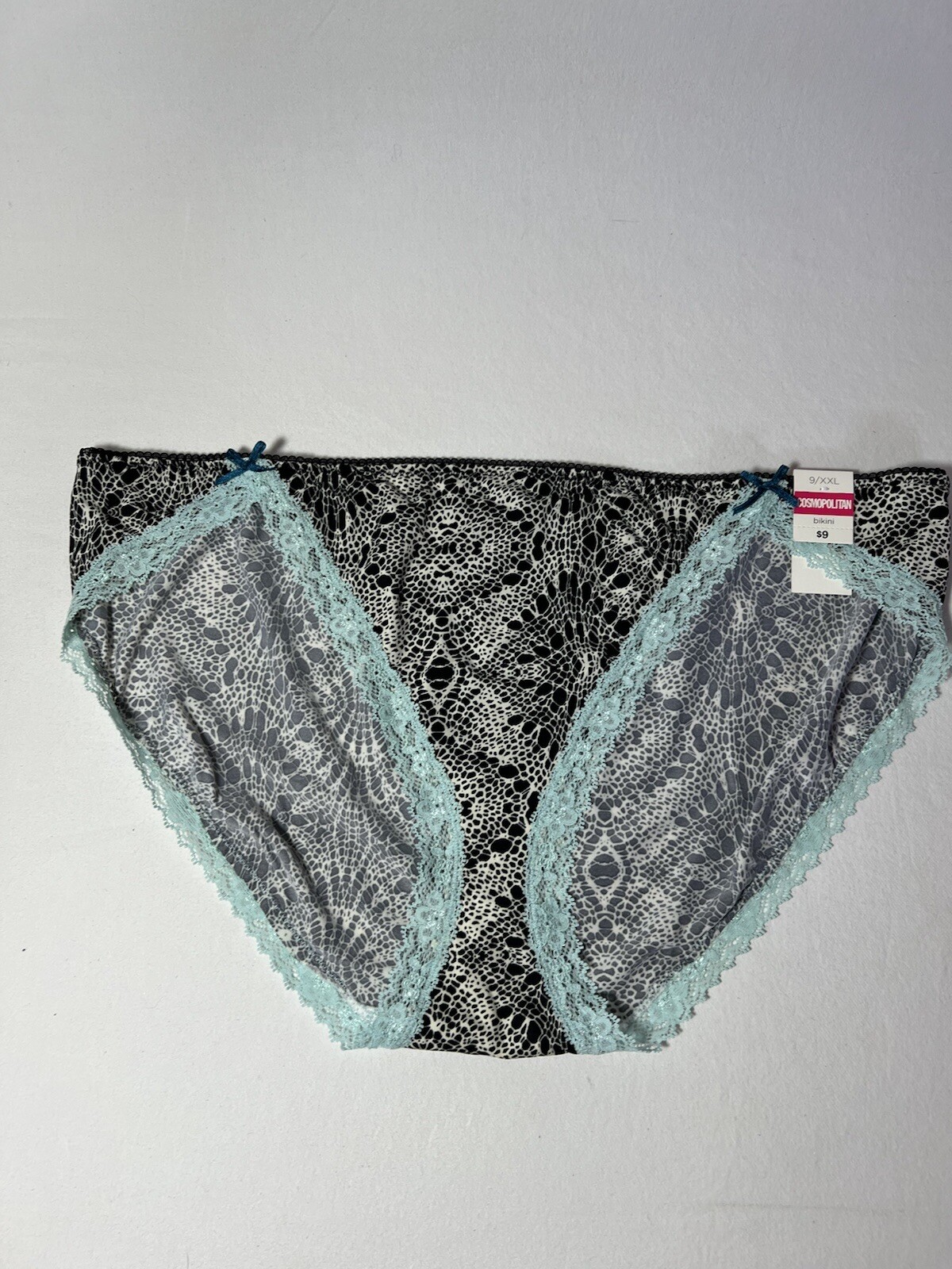 Silky Soft Cosabella Antique Lace Ivory Bikini 9/XXL 85% Nylon 15% Spandex NWT