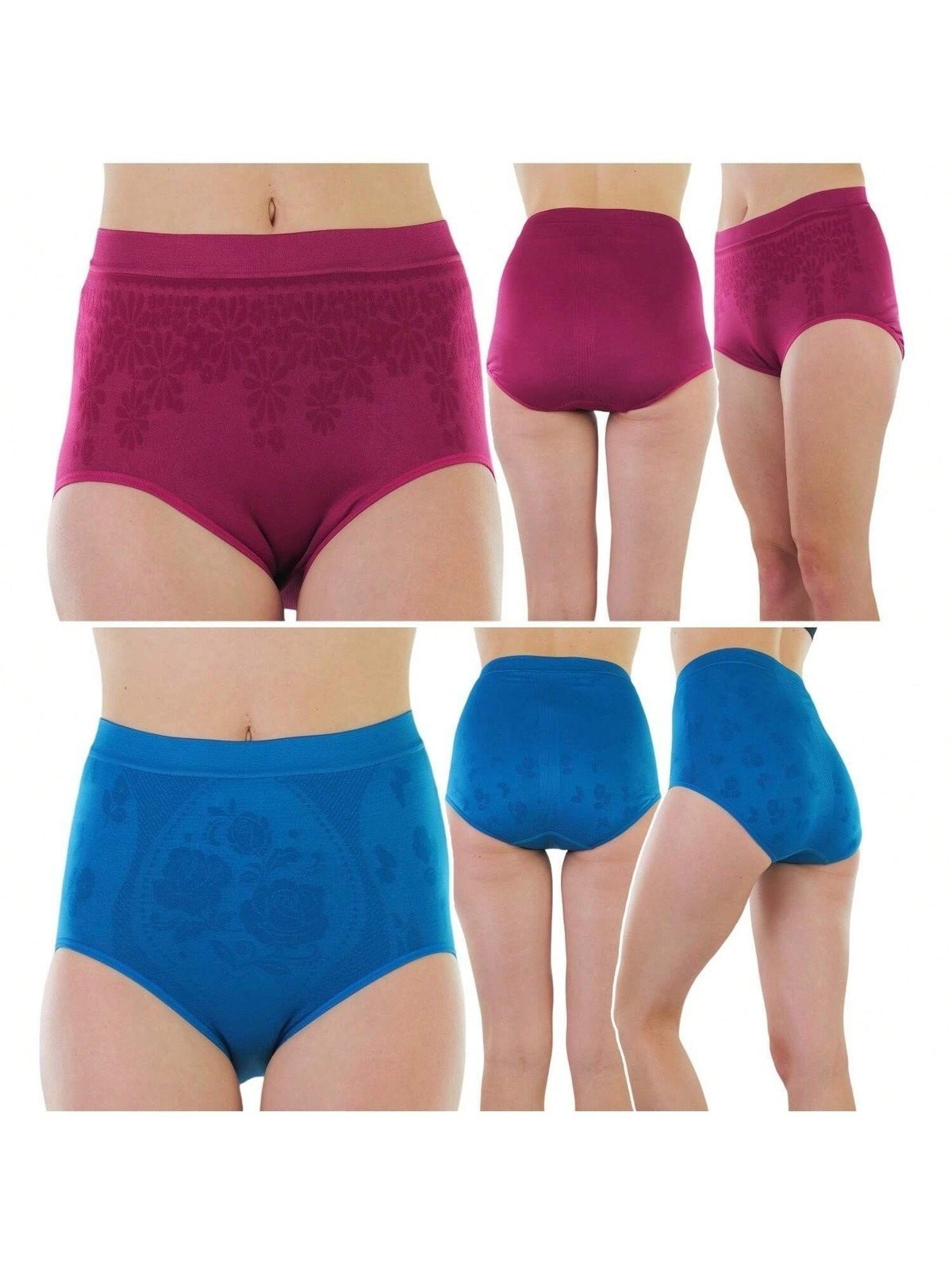 ToBeInStyle Women’s Multi-Pack Of Randomly Assorted Seamless Briefs