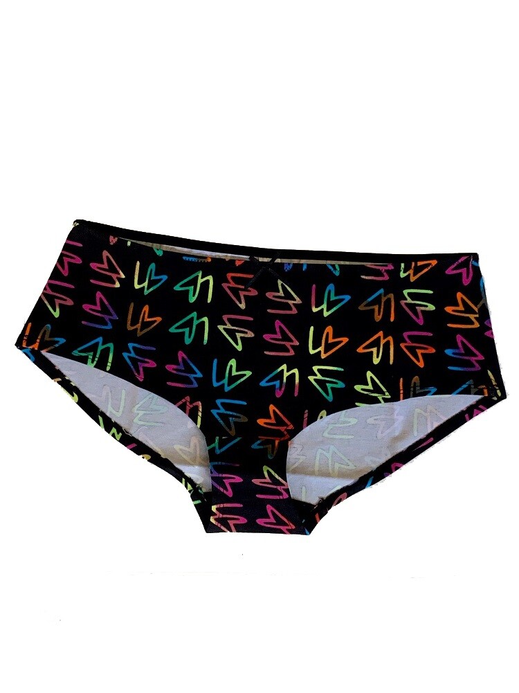 ABC’s Women’s Leisure Panty Neon Hearts