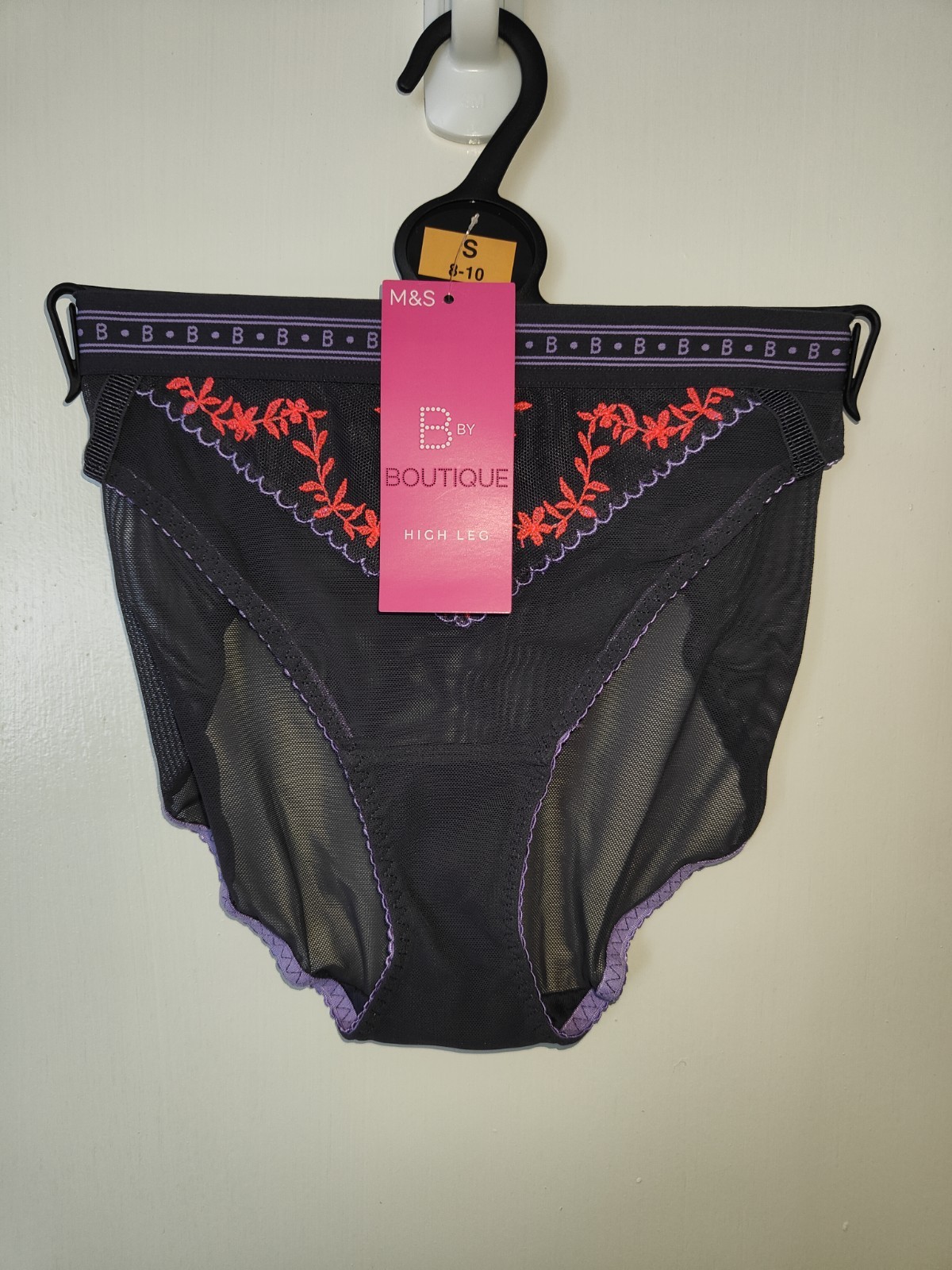 Women’s M&S Farina Carbon High Leg Knickers UK Sizes 8-10 Small BNWT