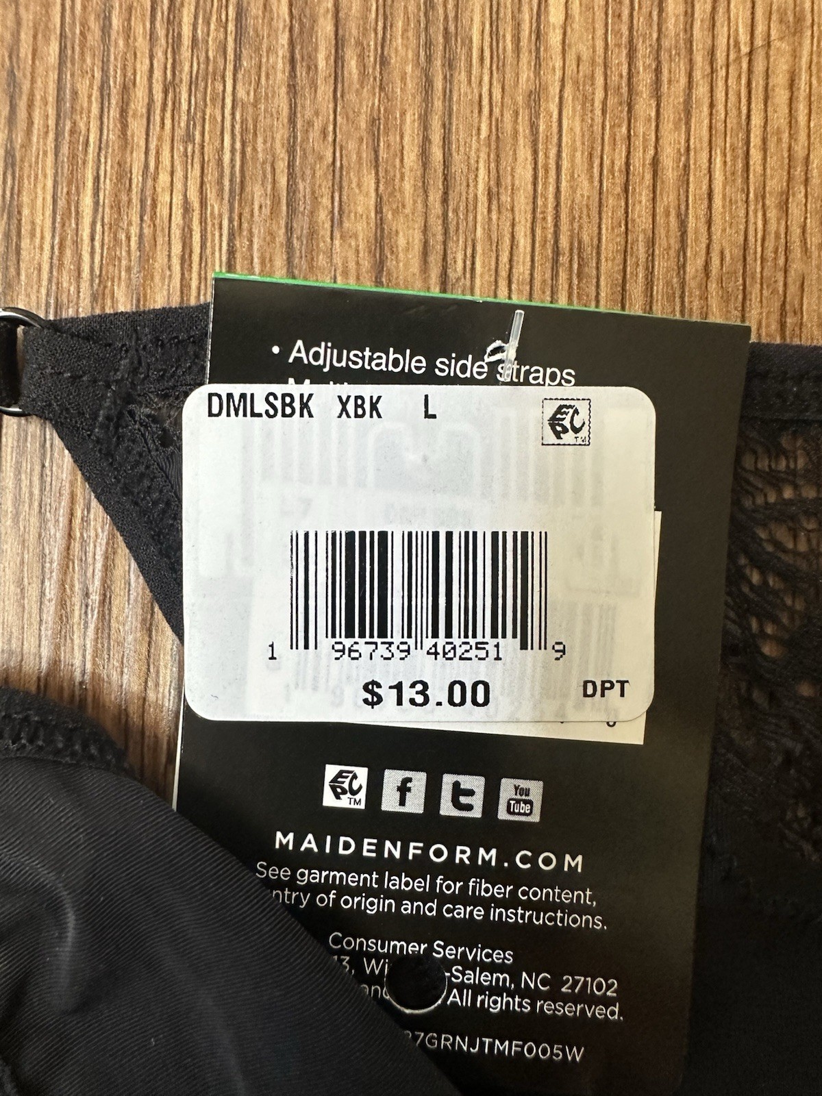 New with Tags FREE SHIPPING Maidenform Adjustable String Bikini Size 7