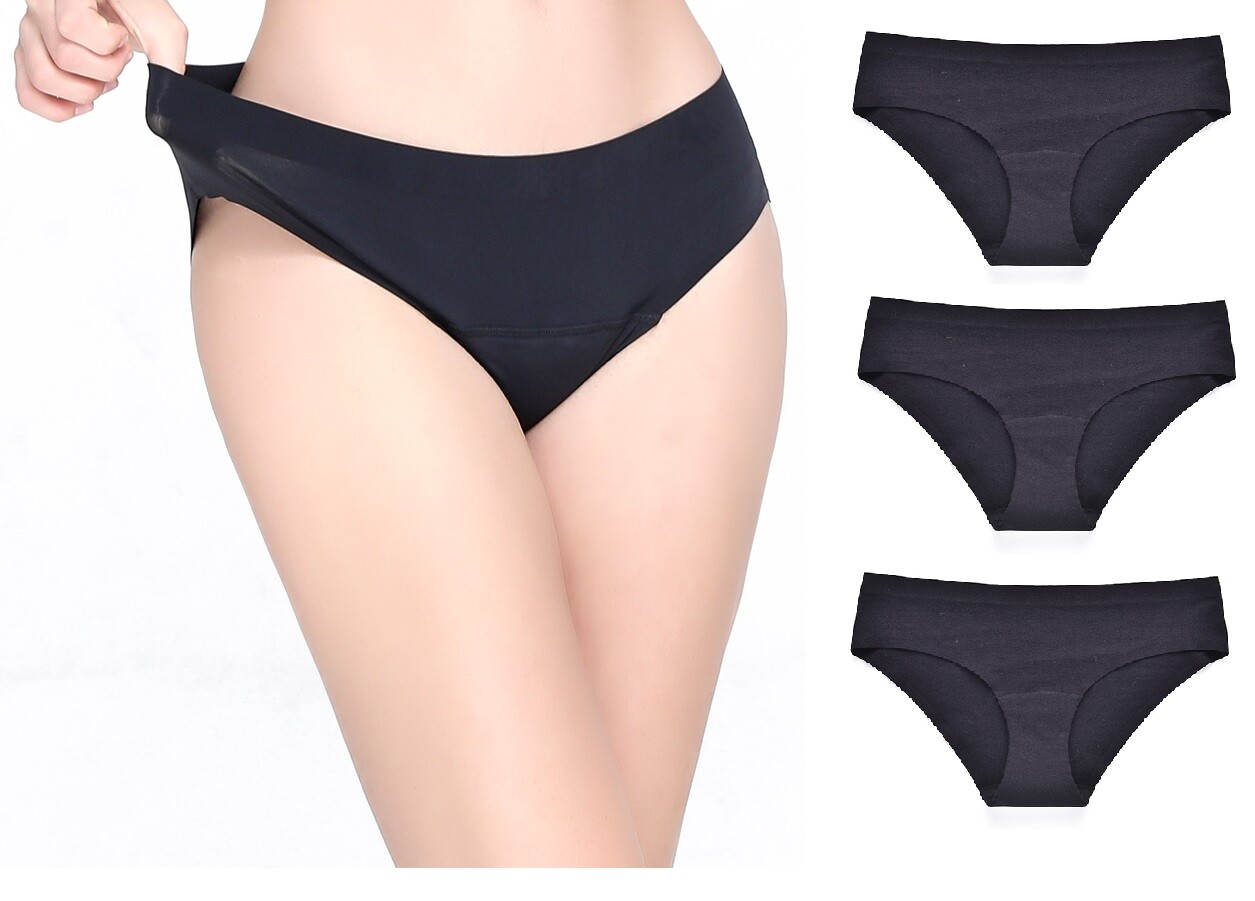 Period-Proof Leak-Proof High Absorbency Menstrual Reusable Underwear (3 Count)