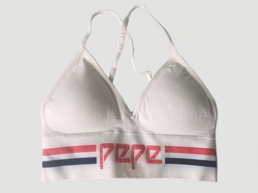 Pepe Jeans young ladies Seamless Bras “Giselle”, Set of 2, Red/Mousse, Small