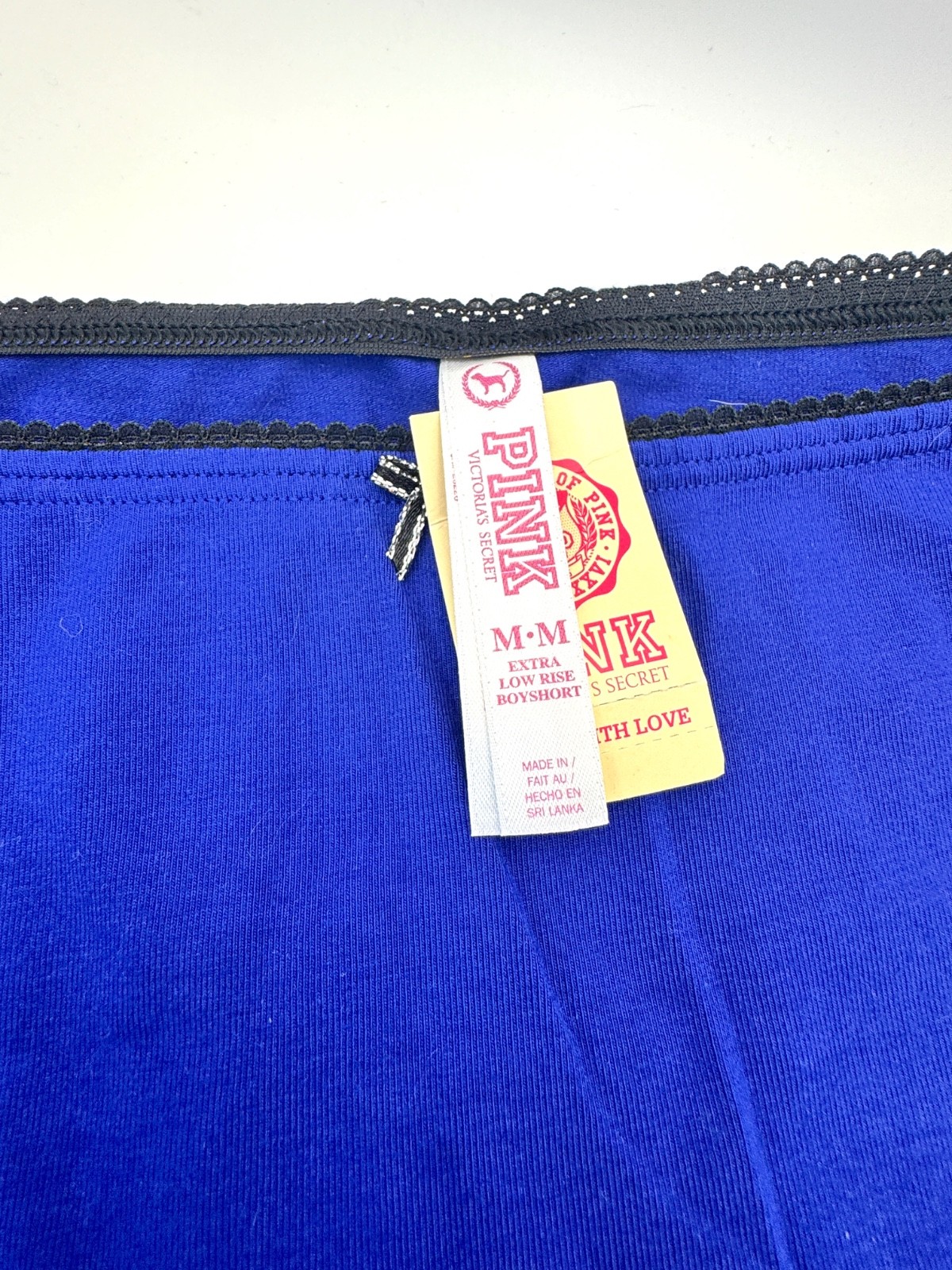 NWT 2010 Y2K PINK VICTORIAS SECRET ITS ALL ABOUT ME Dog Logo BOY SHORTS PANTY M