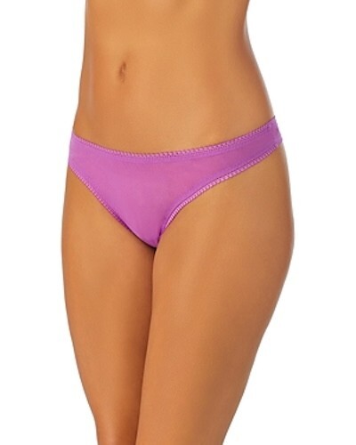 On Gossamer L1661 Striking Purple Hipster Thong Panty Size M/L
