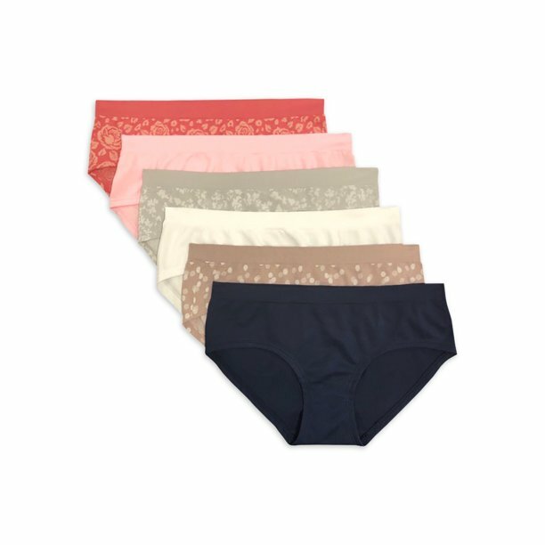 SECRET TREASURES WOMEN’S SEAMLESS HIPSTER PANTIES,PINK,6 PACK*CHECK FOR SIZE*