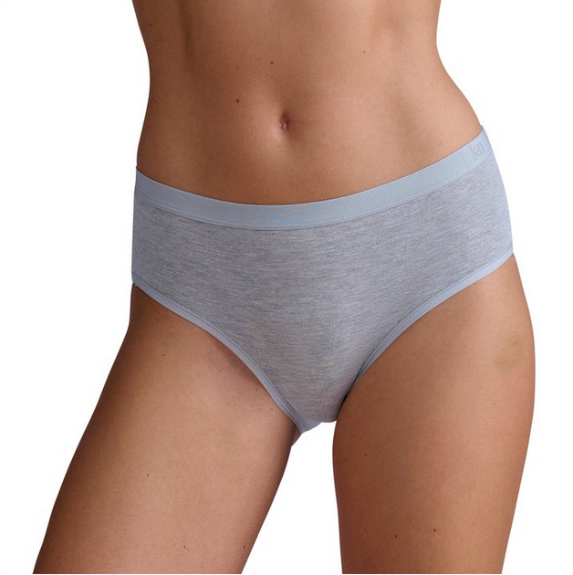 Karen Neuburger Womens 6 Pack Large Modal Hipster Panties – Black Pink Gray Blue