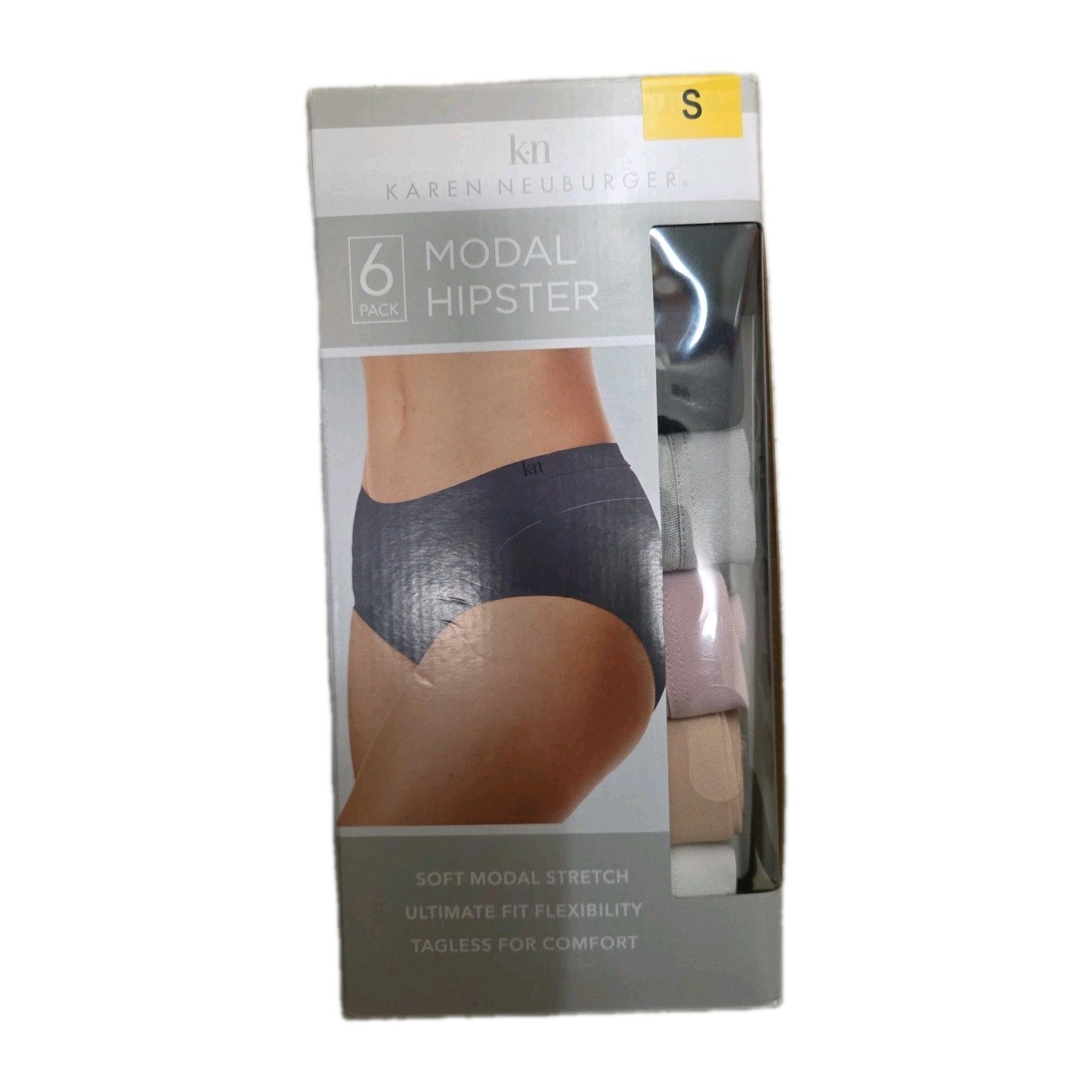 Karen Neuburger Women’s 6-Pack Modal Hipster, Multicolor, Size S