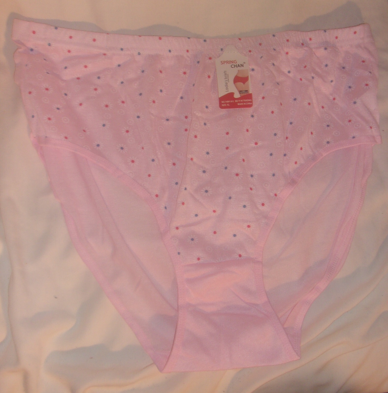 COTTON BRIEF PANTIES SIZE EXTRA LARGE NEW WITH TAG FLOWERS OTHER COLORS AVAILABL