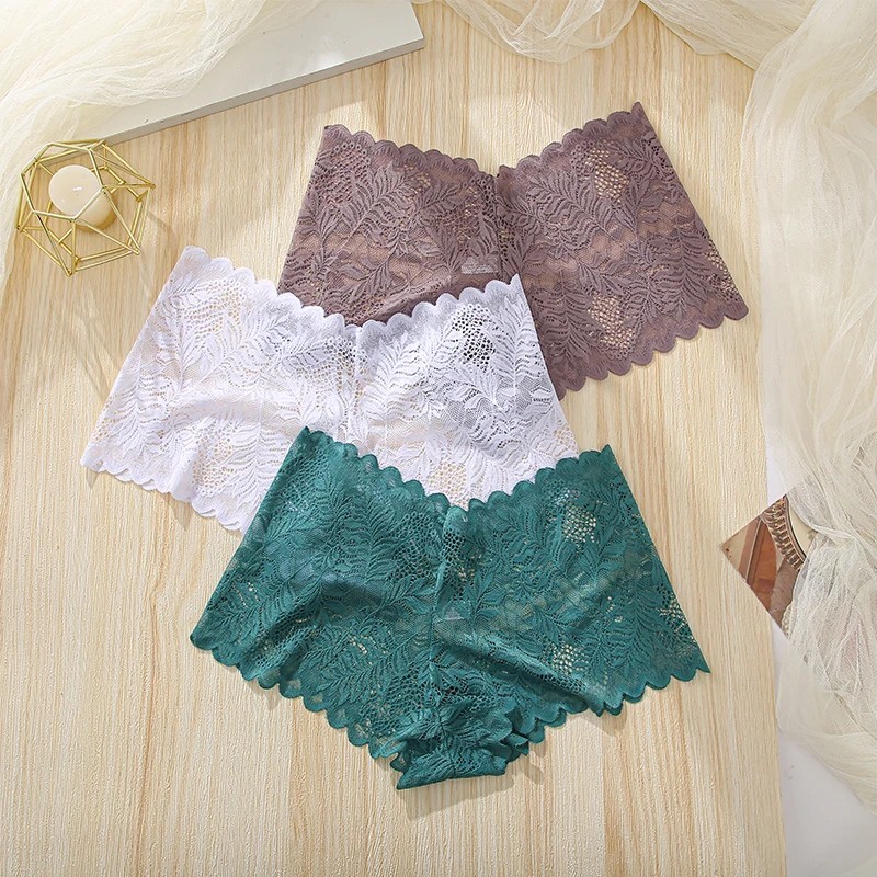 Nuevas 3pcs Sexy Bragas De Encage Para Mujeres Tangas Lenceria Ropa Interior