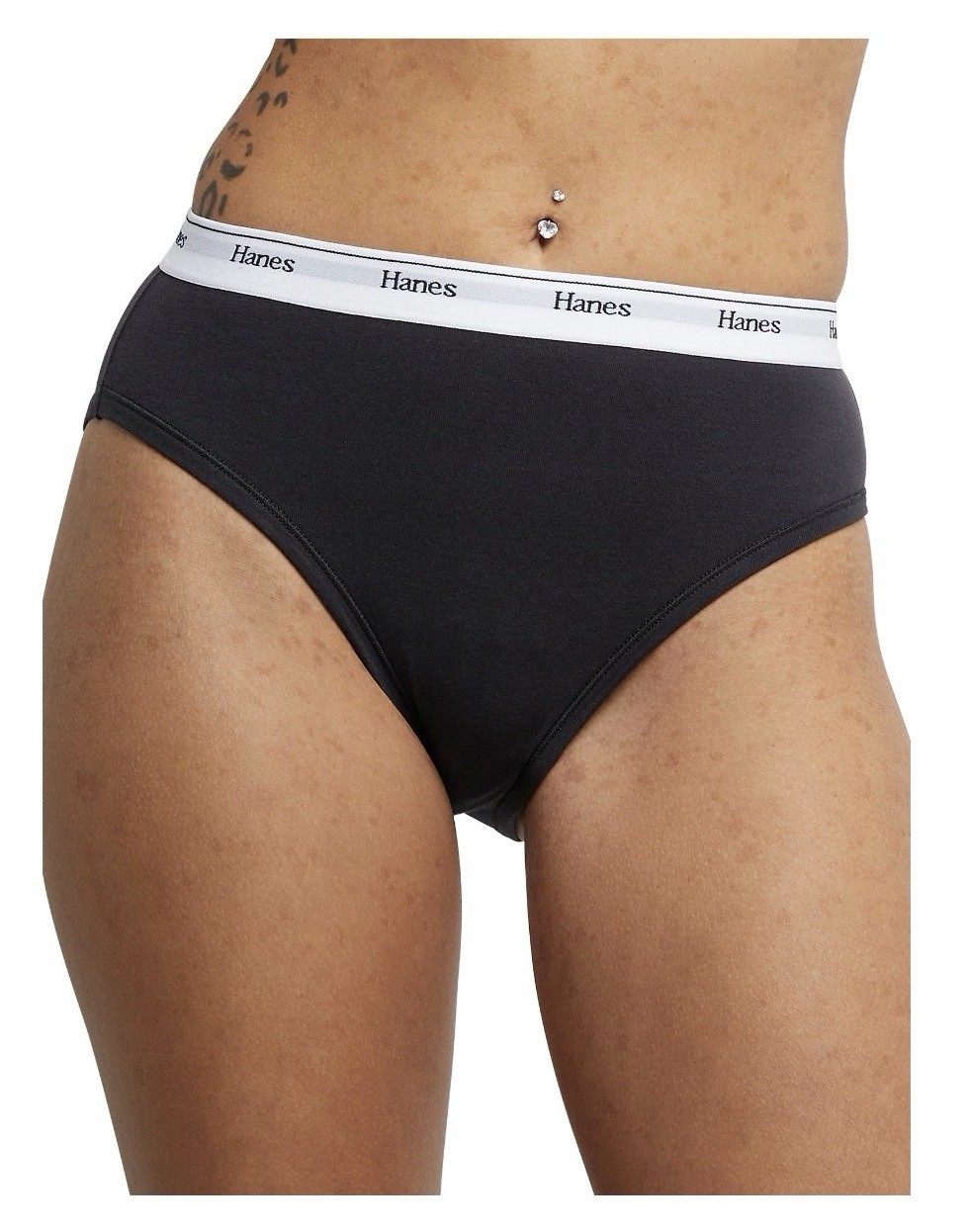 6-Pack HANES Originals Women’s 7/L Hi-Legs Cotton Stretch Breathable Underwear