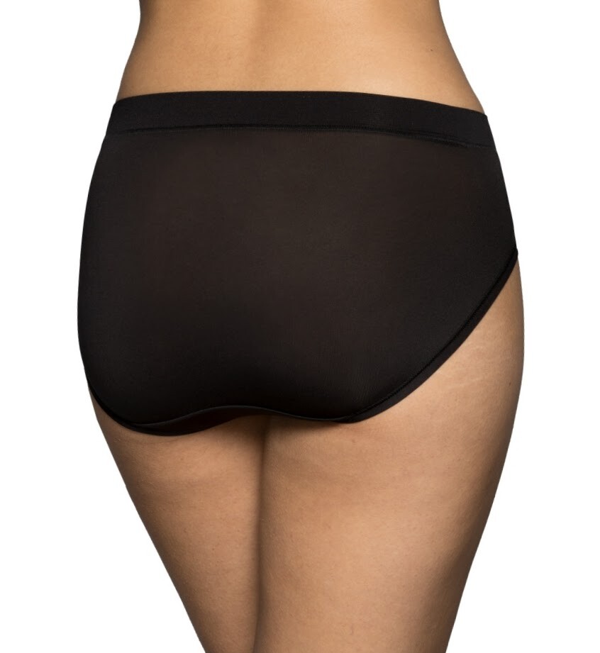 Vanity Fair PLUS Radiant 360 Comfort Soft Hi-Cut 3-Pk Sheer White Black 3XL, 5XL