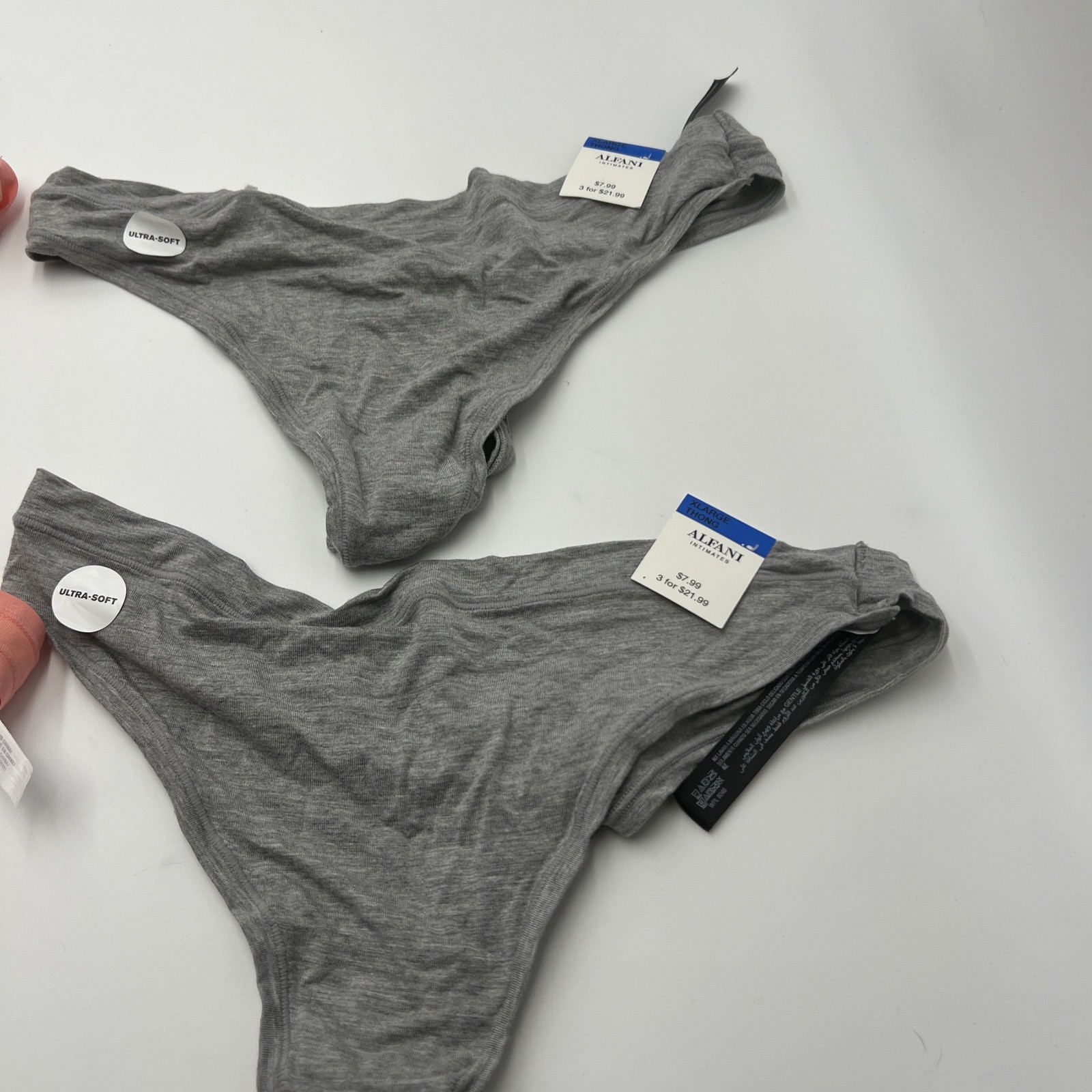 LOT OF 4 CHARTER CLUB ALFANI THONG WOMEN UNDERWEAR NEW WITH TAGS XLARGE