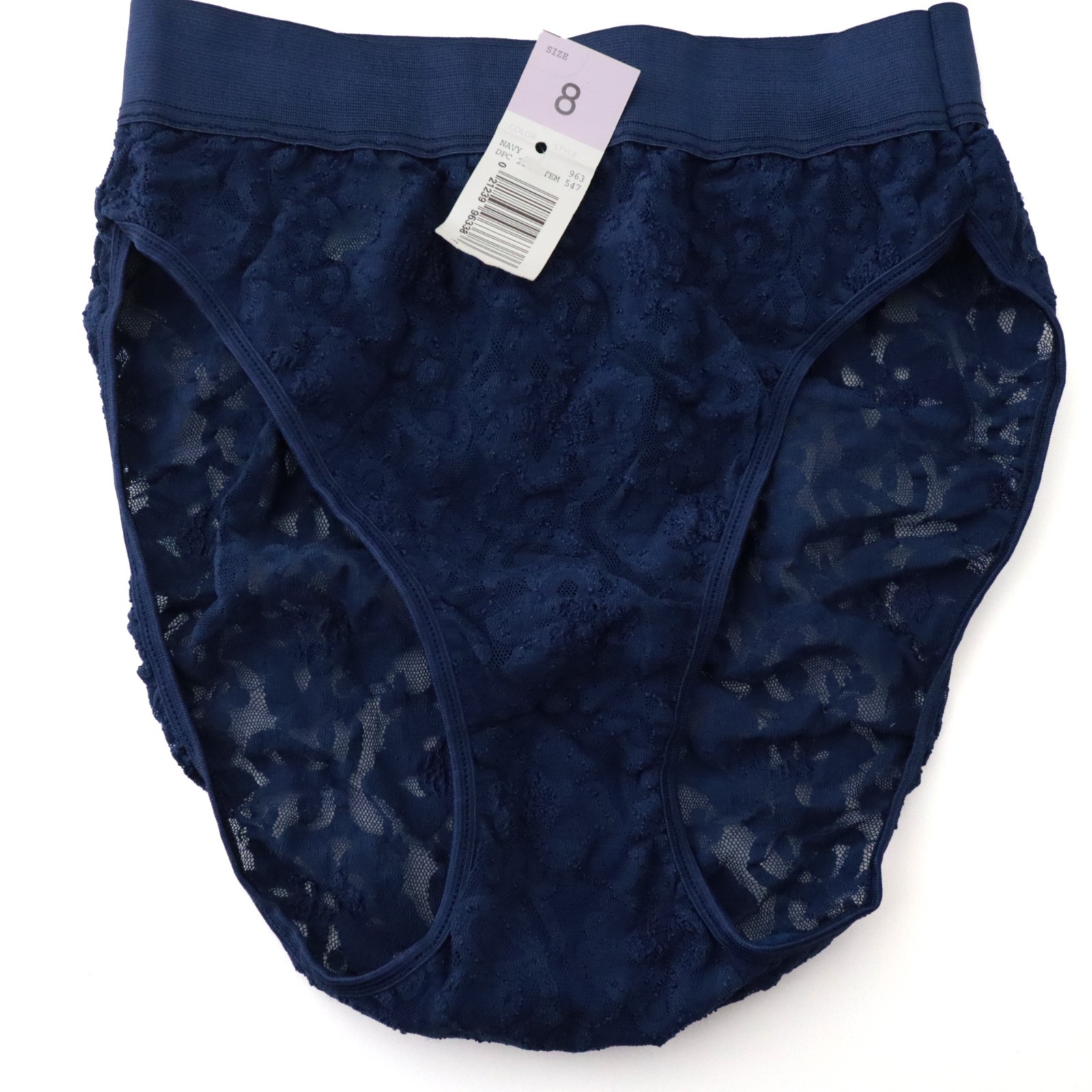NEW Unbranded TRUE VINTAGE 90s Stretch lace High Cut Waistband Brief Panty XL