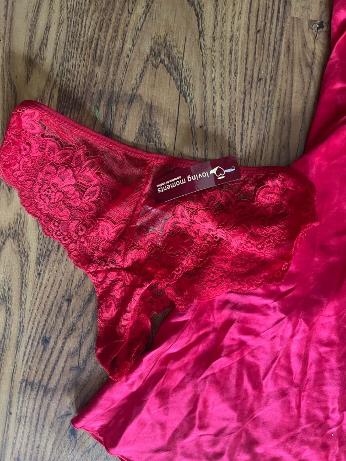 SEXY BODYSTOCKING PANTIES SATIN NIGHTWEAR EROTIC RED BUNDLE JOB LOT