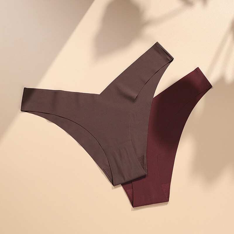 Women Sexy Panties Solid Seamless Low Waist Briefs Sports Underpants Underwear /