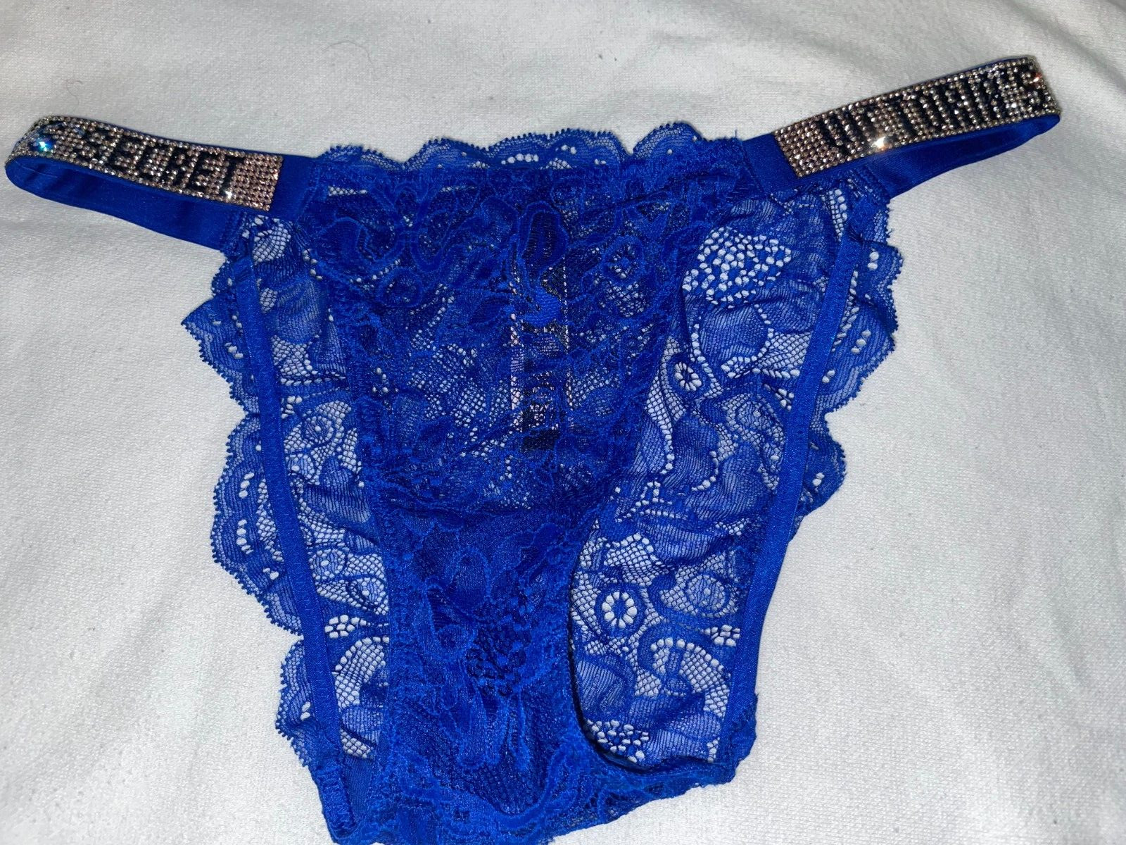 Victoria Secret Panty Bikini SEXY XS Shine strap NEW logo rhinestone Bling