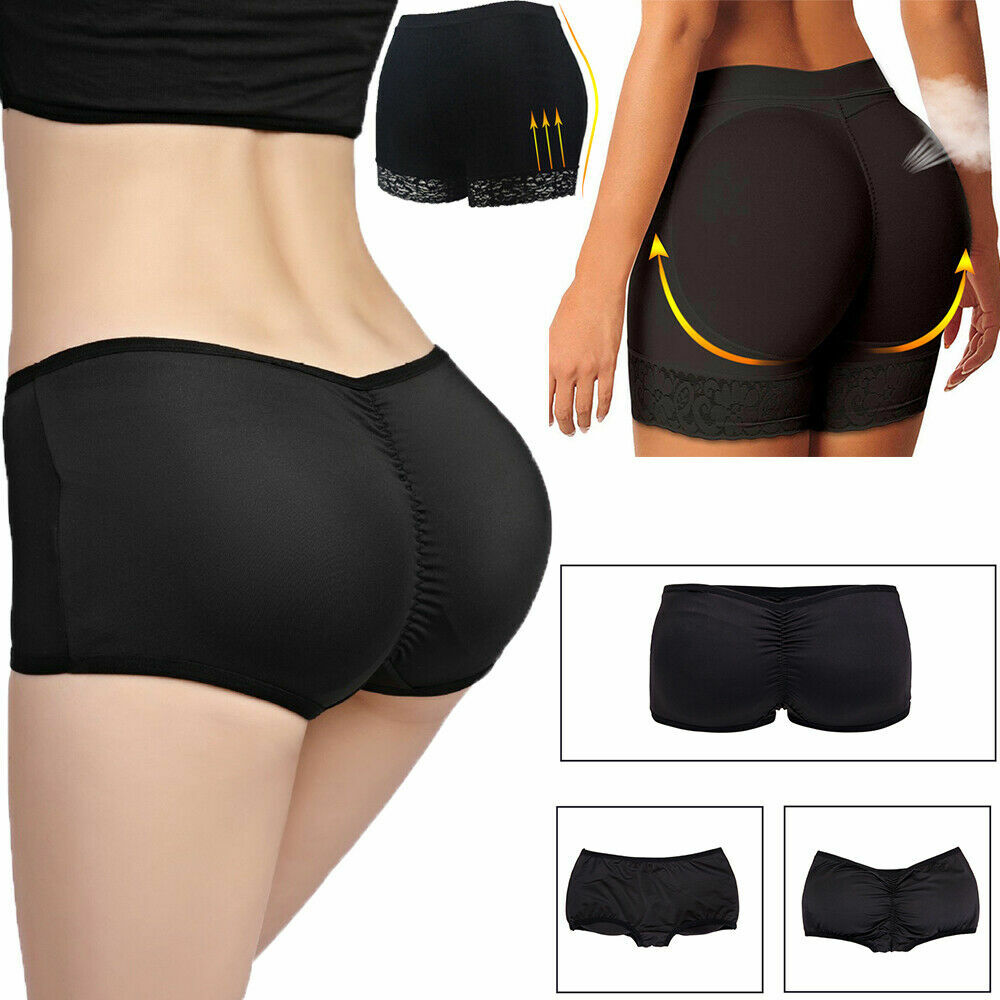 Women Tight Briefs Detachable Butt Padded Bum Lift Comfort Panties Lace Sexy USA