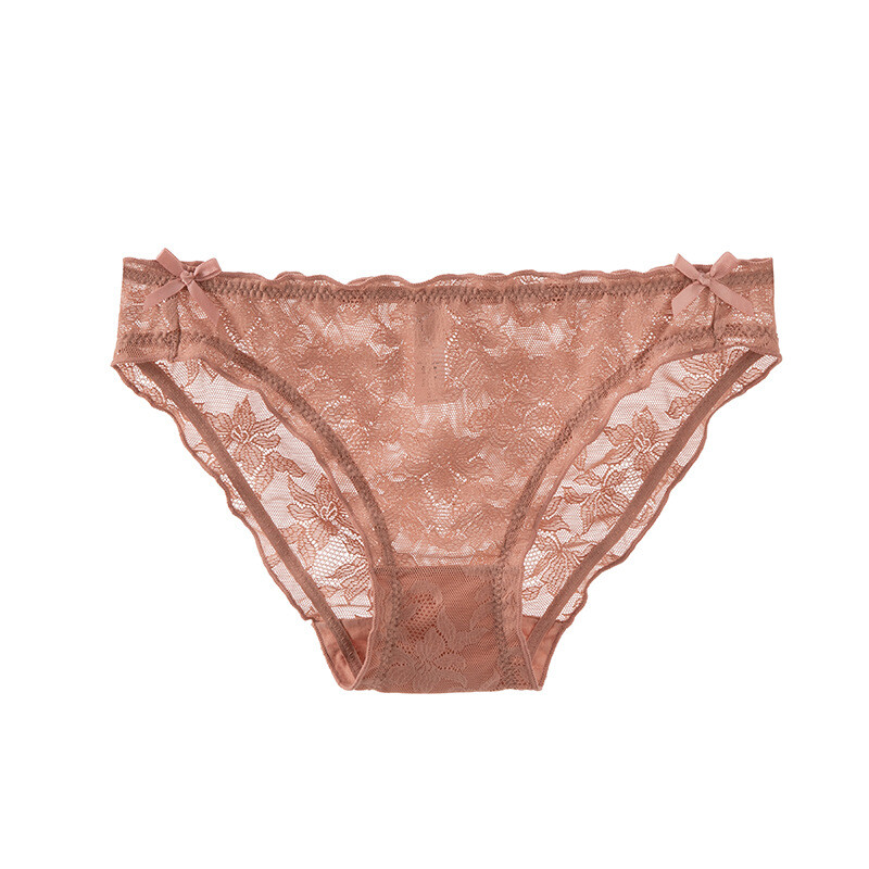 5 Pack Lot Sexy Womens See Through Panties Lingeries Lace Sheer Underwear Briefs