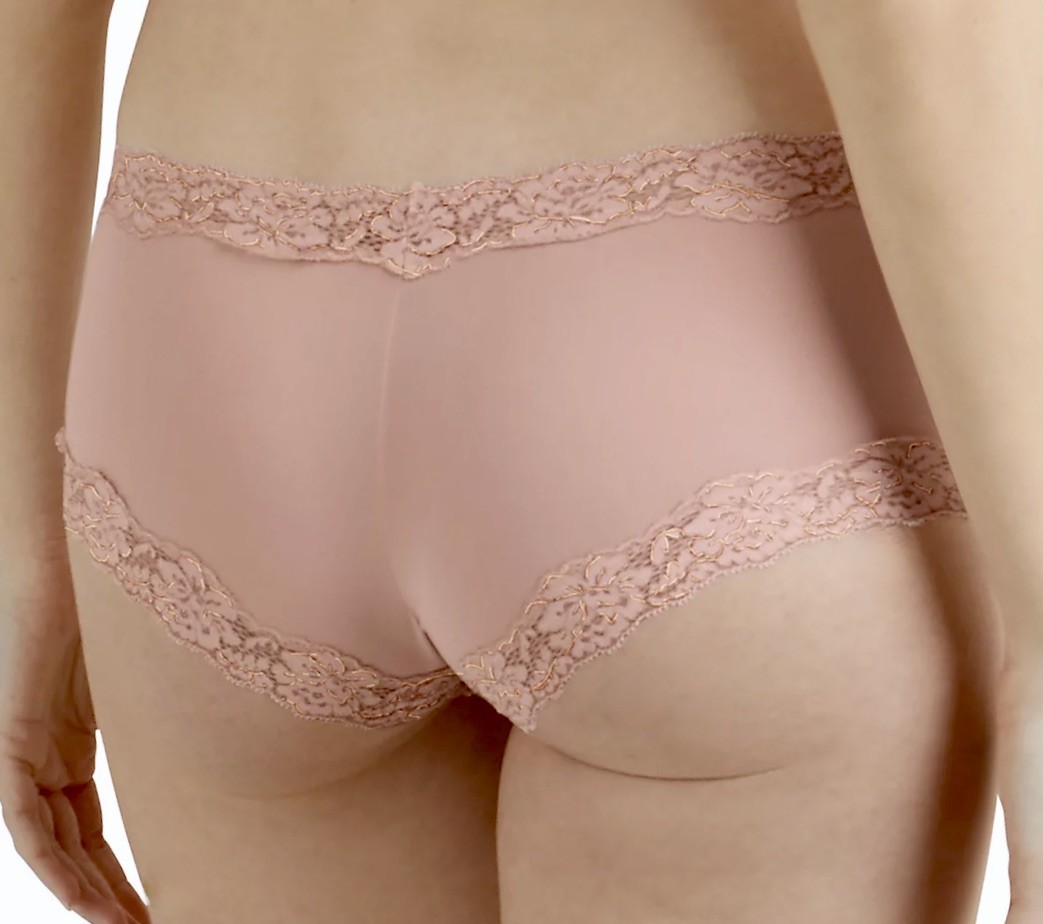 MAIDENFORM Sexy Must Haves Luxurious Lace Pink Cheeky Hipster Panty Womens M L