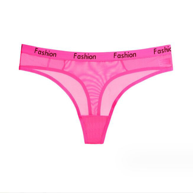 6 PCS Womens Sexy Panties Thong G string High Cut Sheer Ladies Underwear