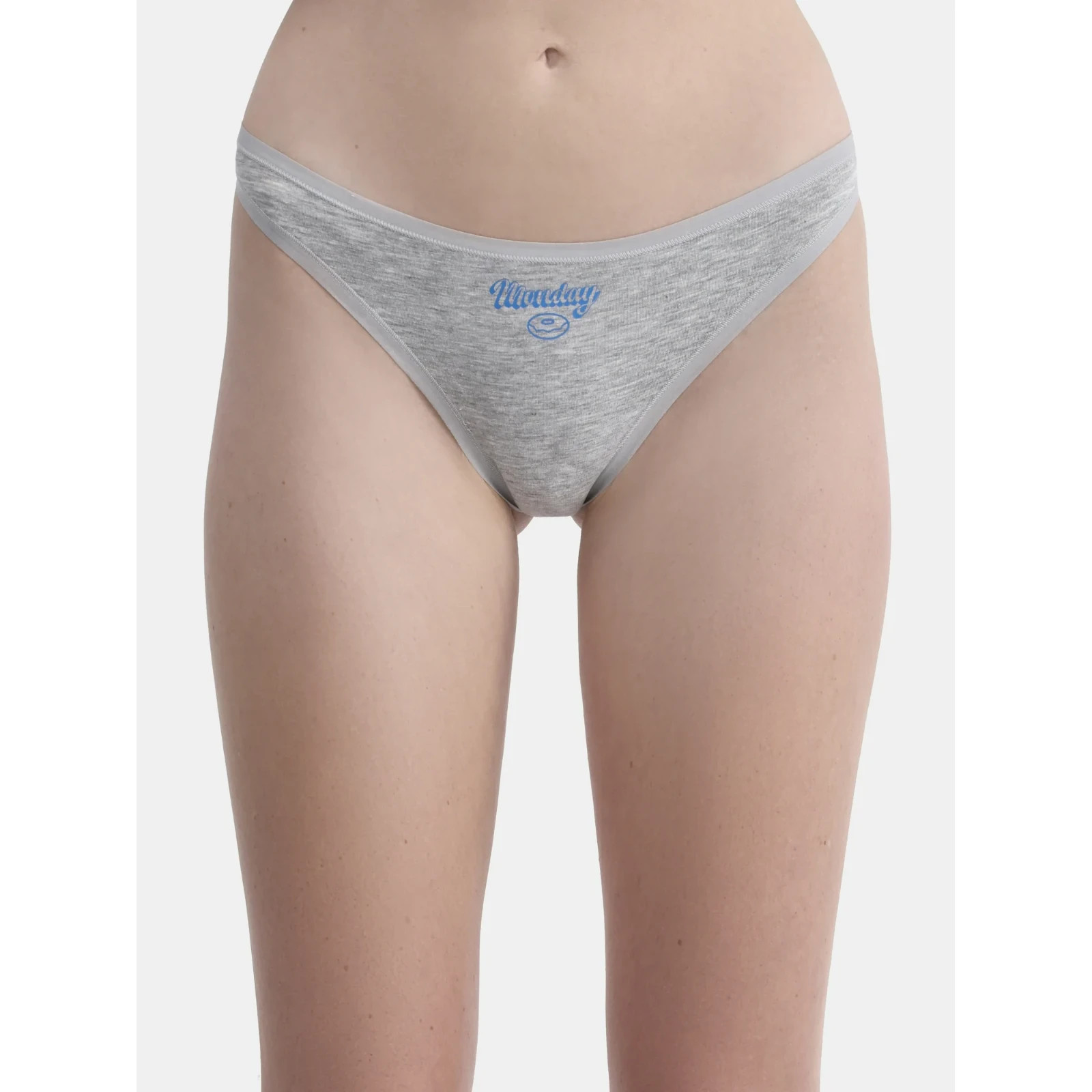 No Boundaries Women’s 7 Pack Cotton Thong Panties, Assorted Colors Size XS(0/2)