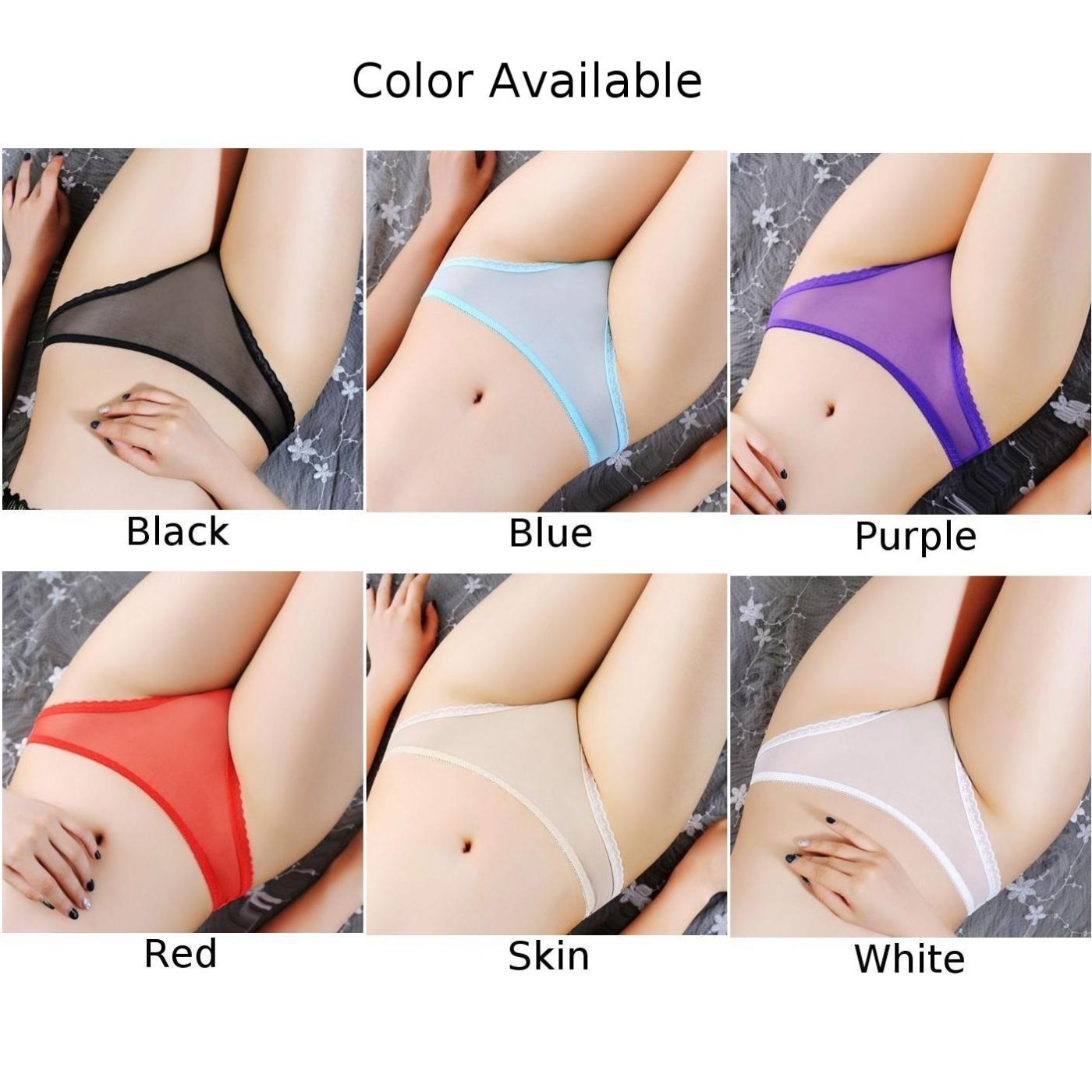 Womens Thongs Panties Slimming Stretch Transparent Breathable Comfortable