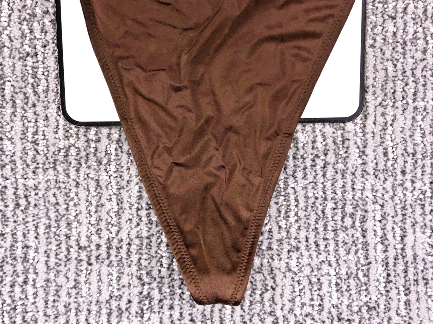 Victoria’s Secret Very Sexy NWT Large Brown Adjustable V String Hardware Panty