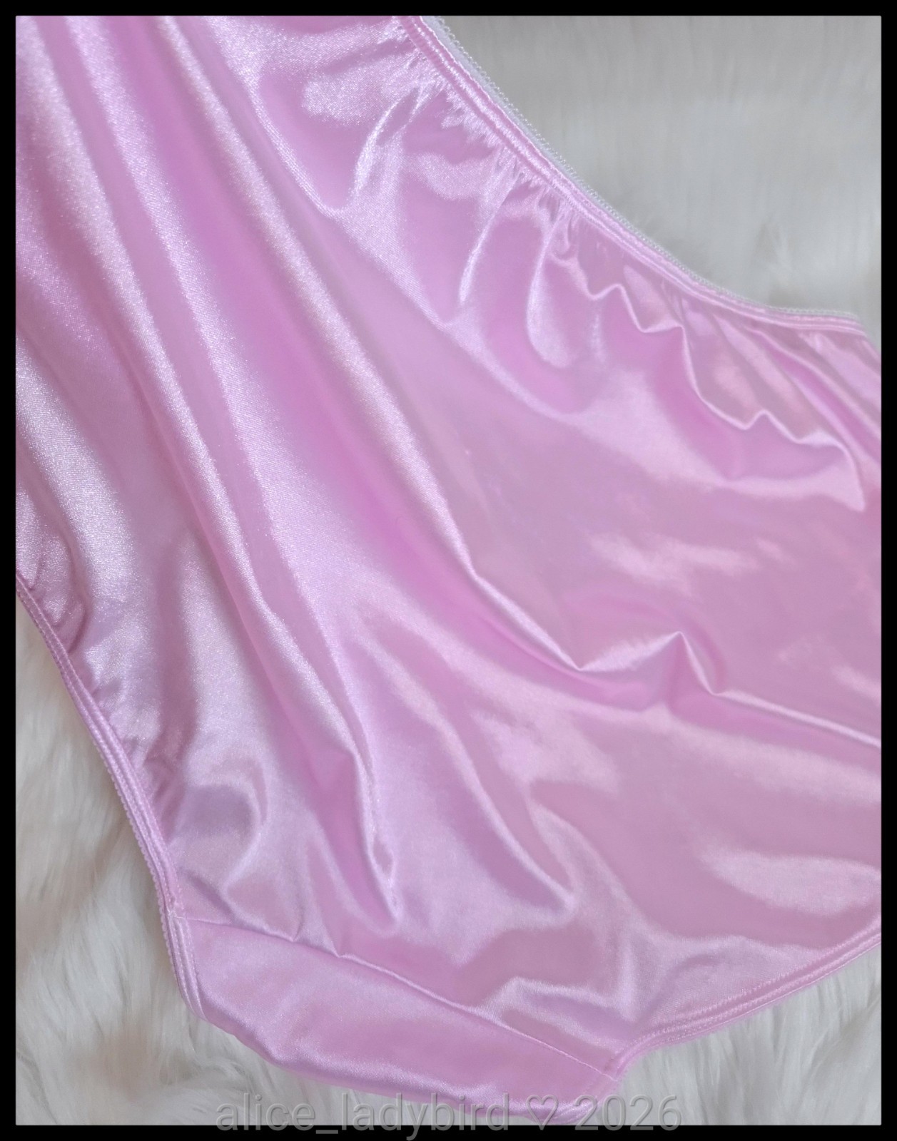 Orchid PINK Vintage LANE Bryant SATIN Brief PANTIES Second Skin PLUS 22/24 xxl