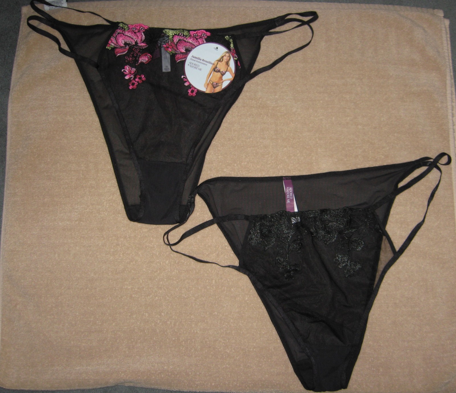 ADORED BY ADORE ME JAMILLA BRAZILLIAN PANTY 2 PACK 3X PRETTY !
